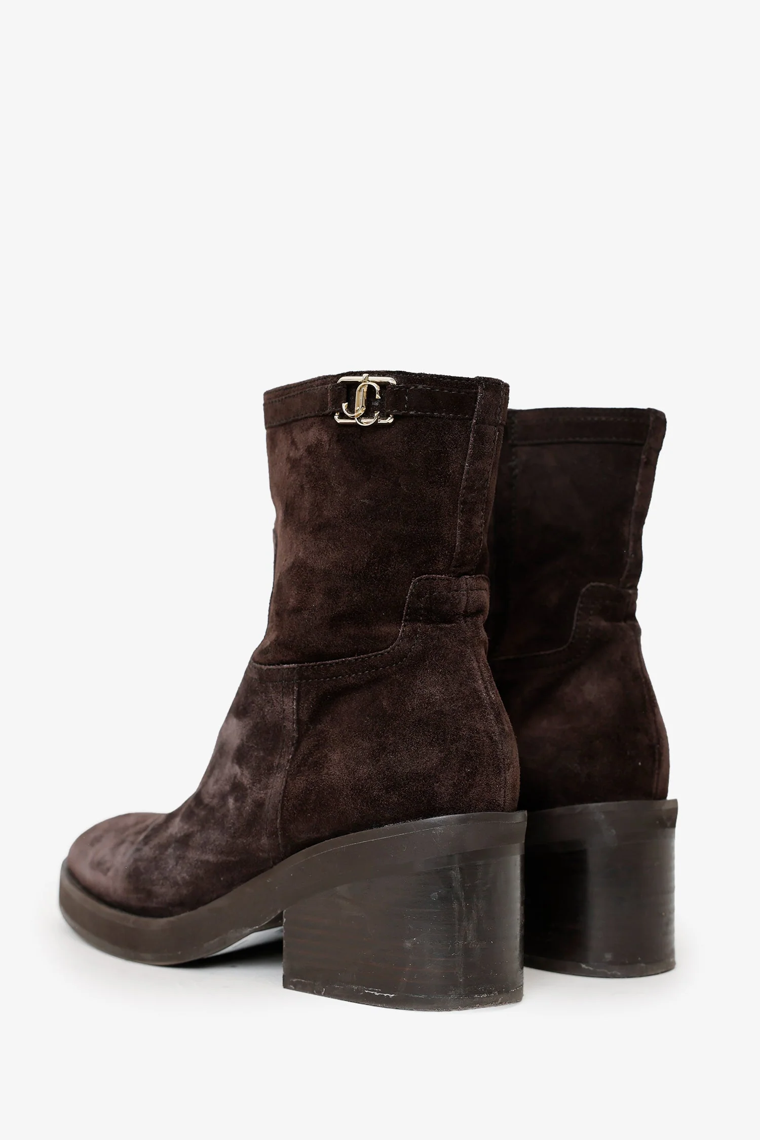 Jimmy Choo Brown Suede 'Yasmin' 70 Ankle Boots Size 38.5 - Image 4