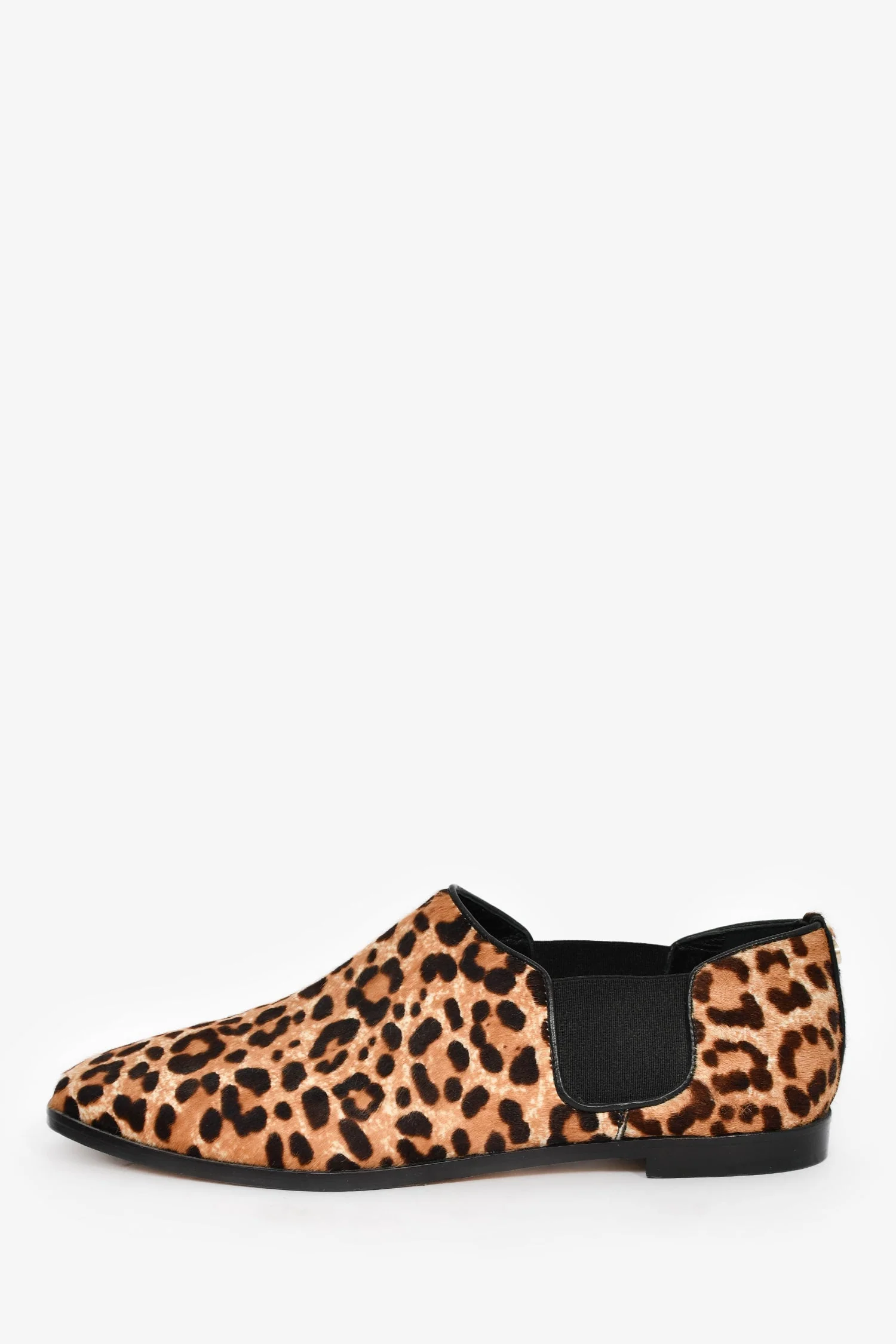 Jimmy Choo Glint Leopard Print Calf Hair Ankle Booties Size 37 - Image 4