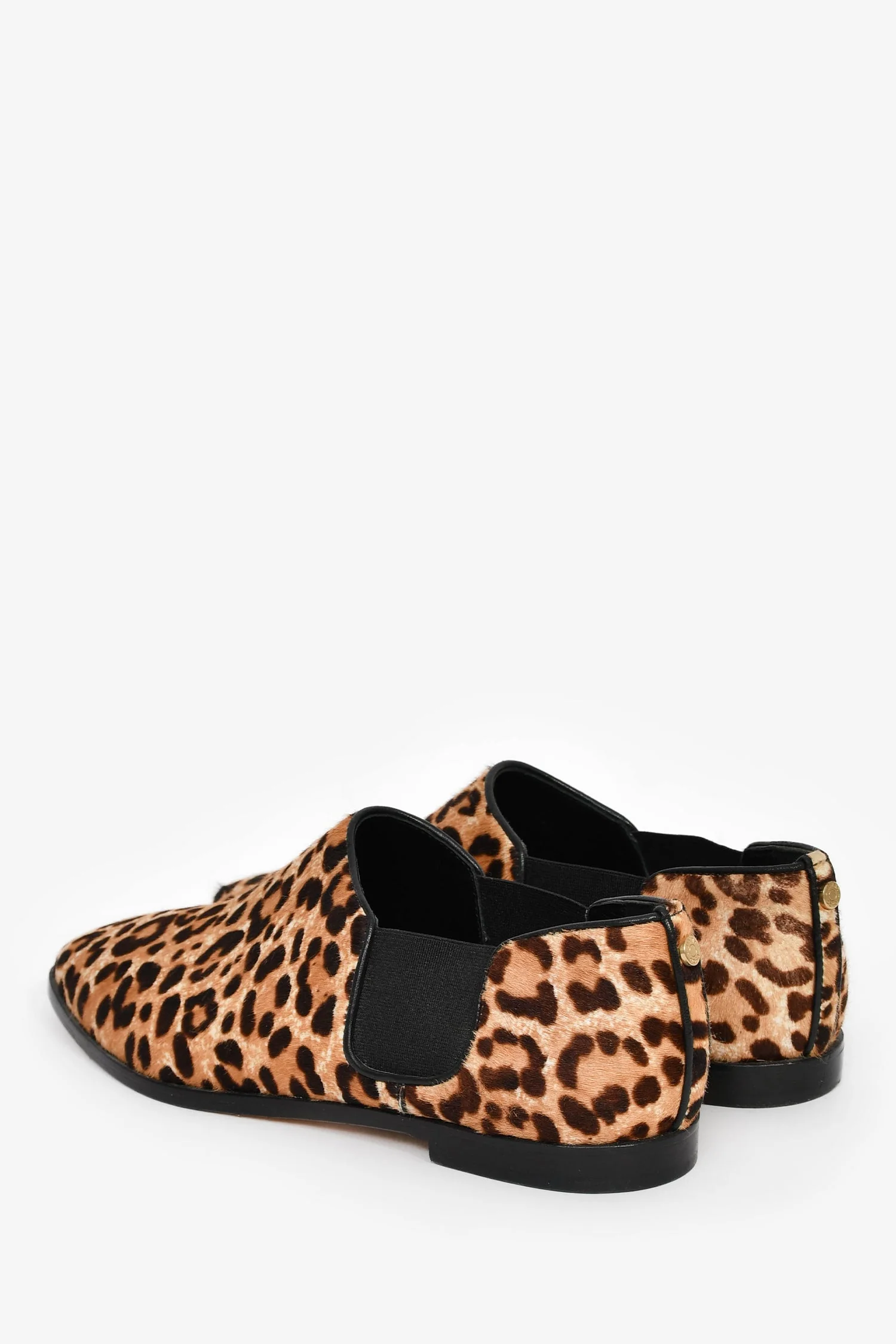 Jimmy Choo Glint Leopard Print Calf Hair Ankle Booties Size 37 - Image 5