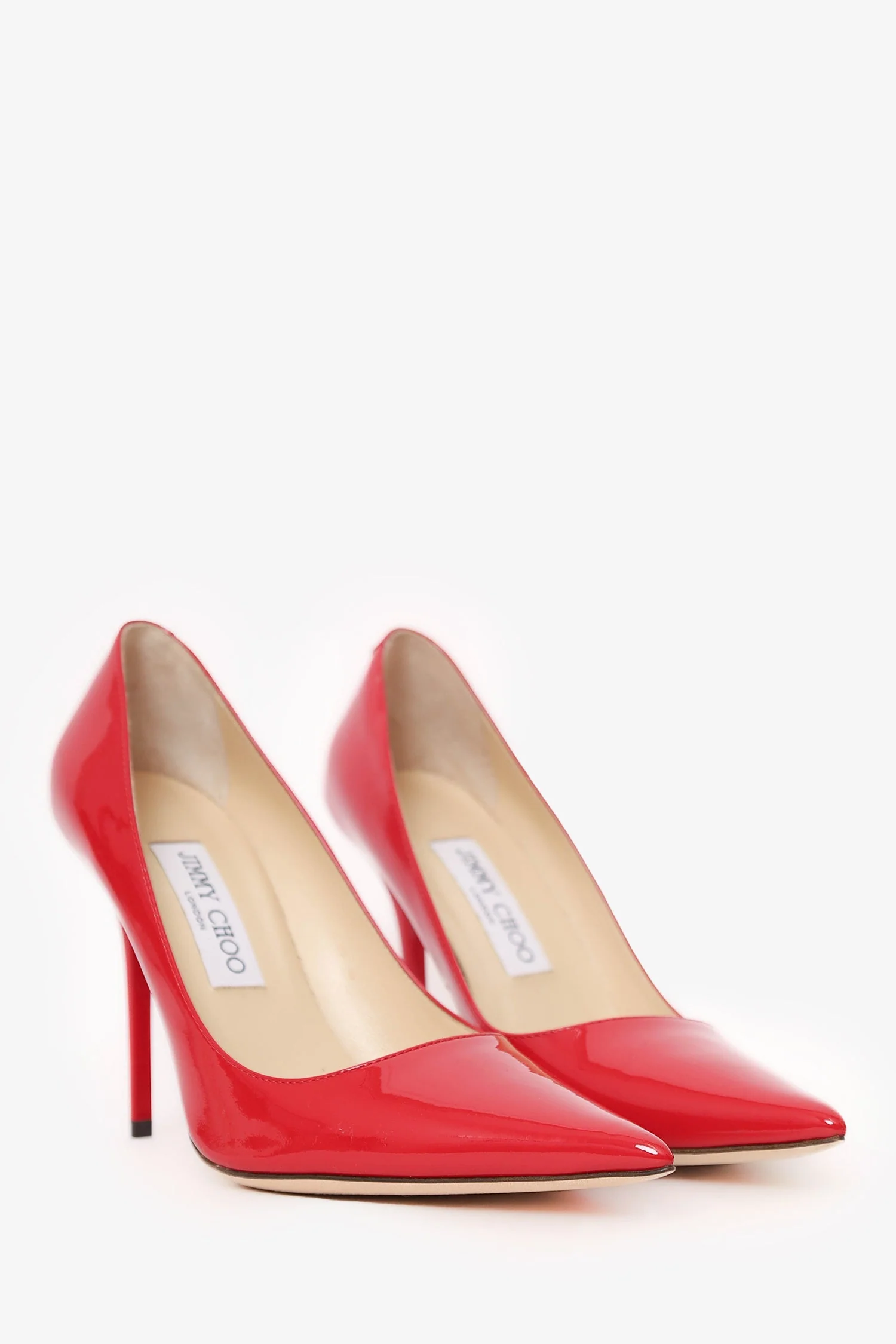 Jimmy Choo Red Patent Leather Pumps Size 38 - Image 2