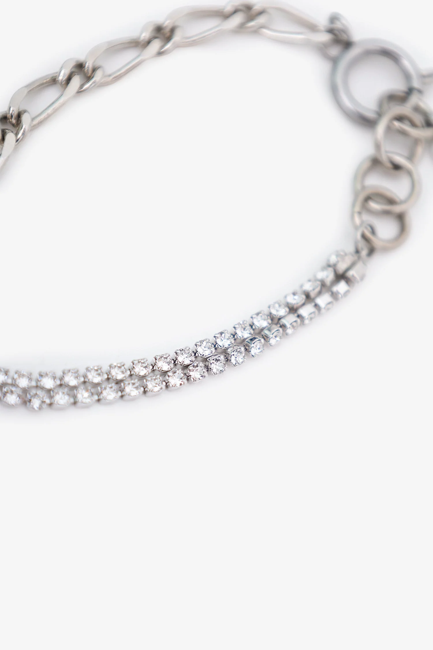 Justine Clenquet Crystal Link Bracelet - Image 2