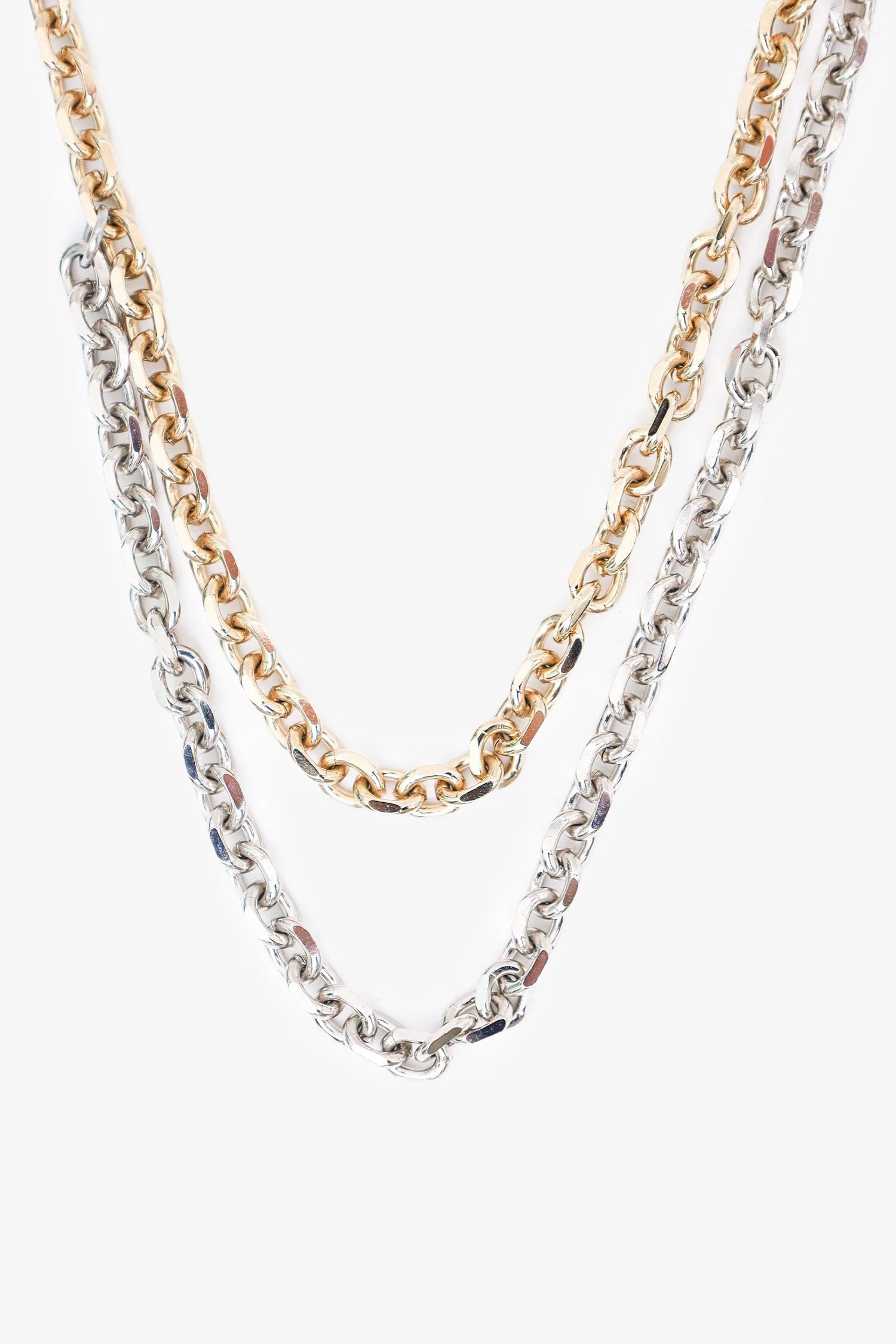 Justine Clenquet Gold/Silver Necklace - Image 2