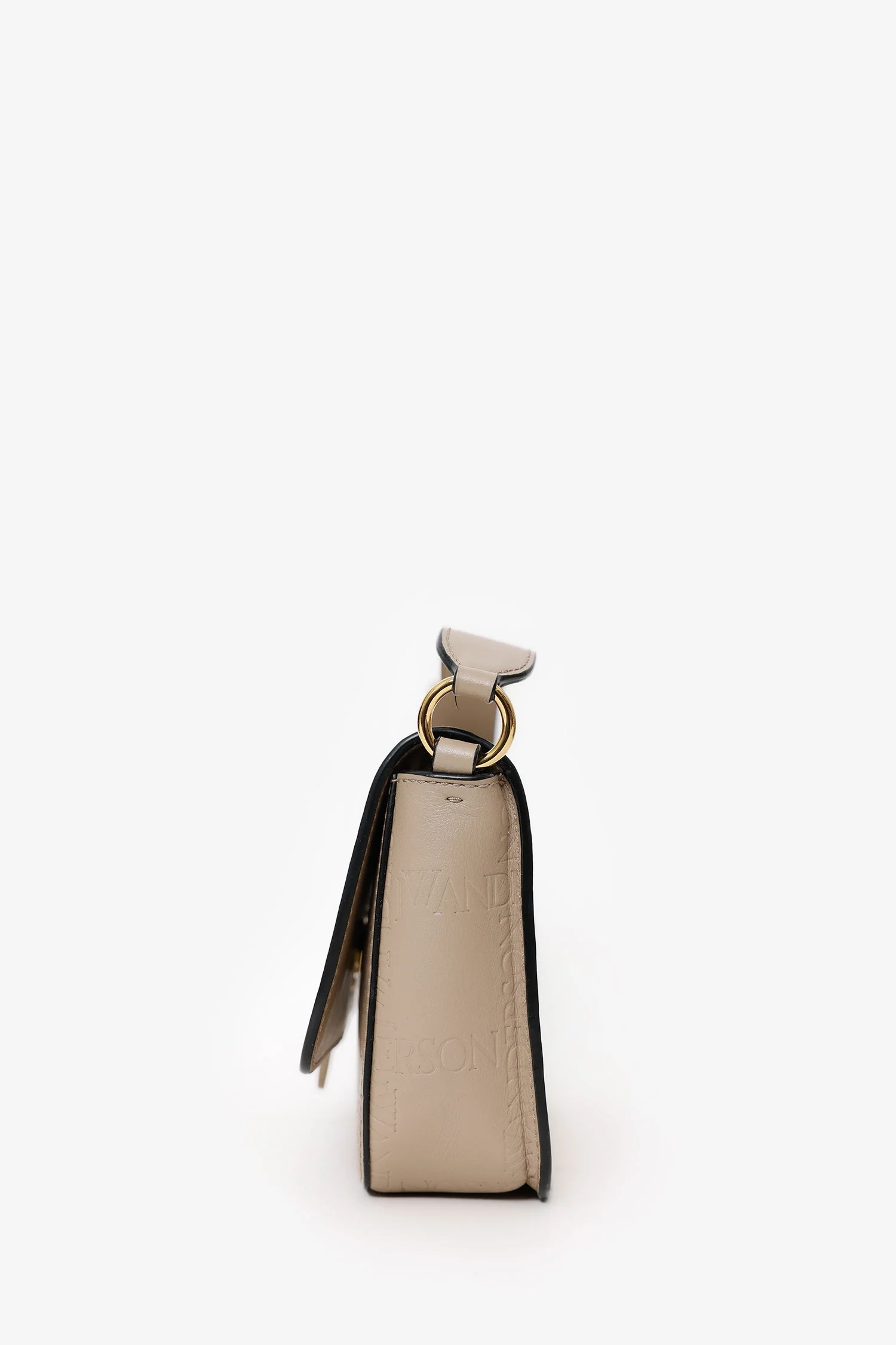 JW Anderson Taupe Leather Midi 'Anchor' Shoulder Bag - Image 4