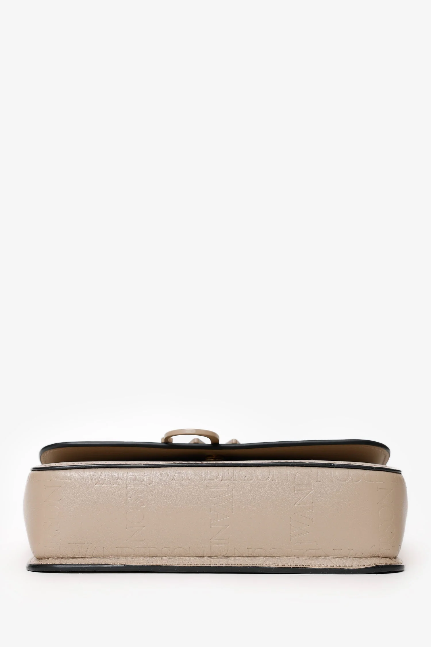 JW Anderson Taupe Leather Midi 'Anchor' Shoulder Bag - Image 5