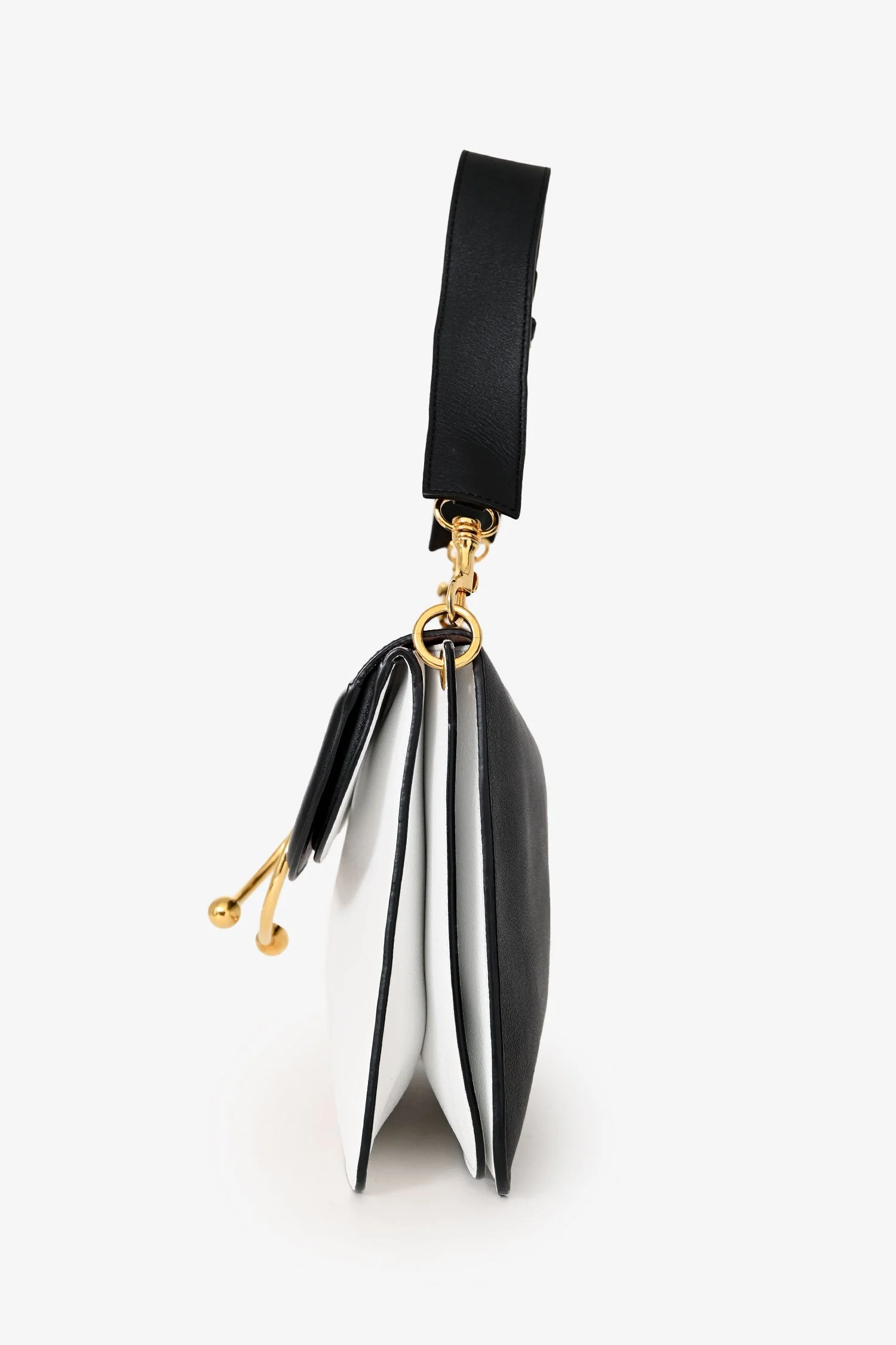 JW Anderson White/Black Medium Pierce Bag - Image 4