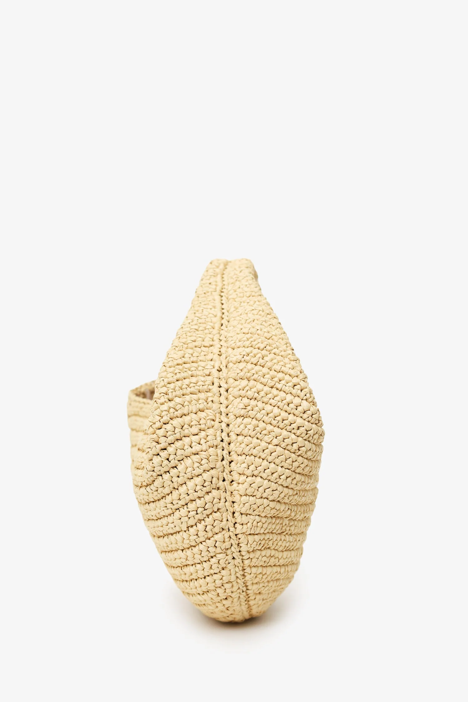 Khaite Beige Raffia Medium Olivia Hobo Bag - Image 3