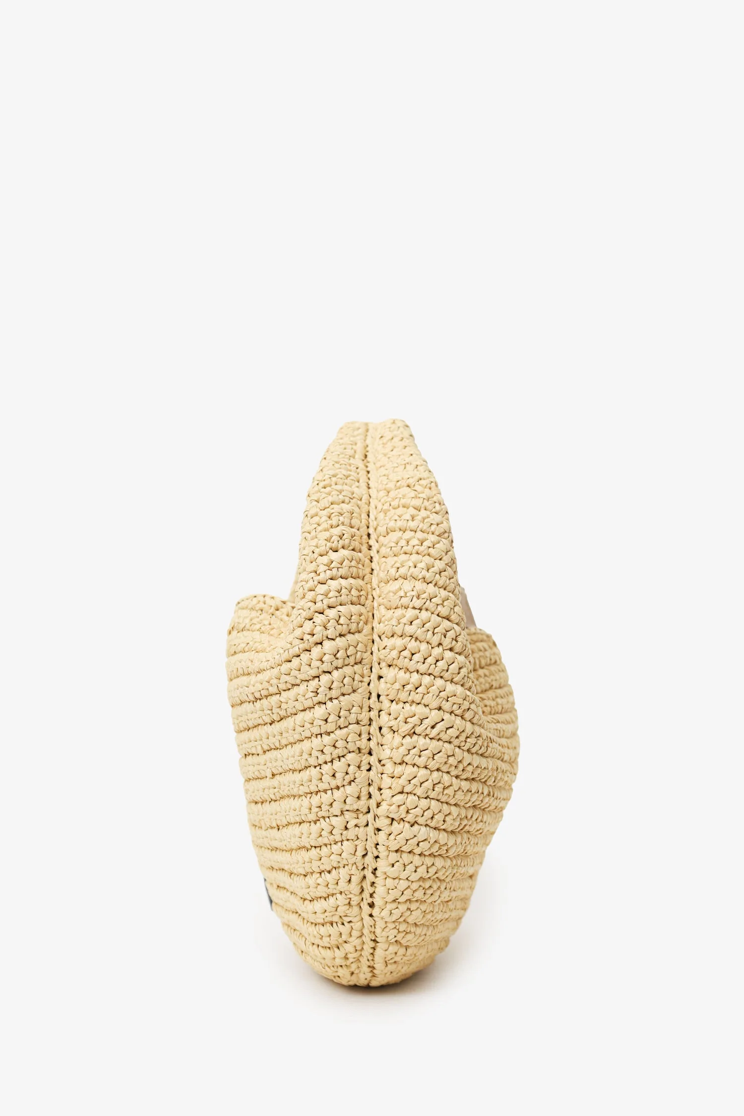 Khaite Beige Raffia Medium Olivia Hobo Bag - Image 4