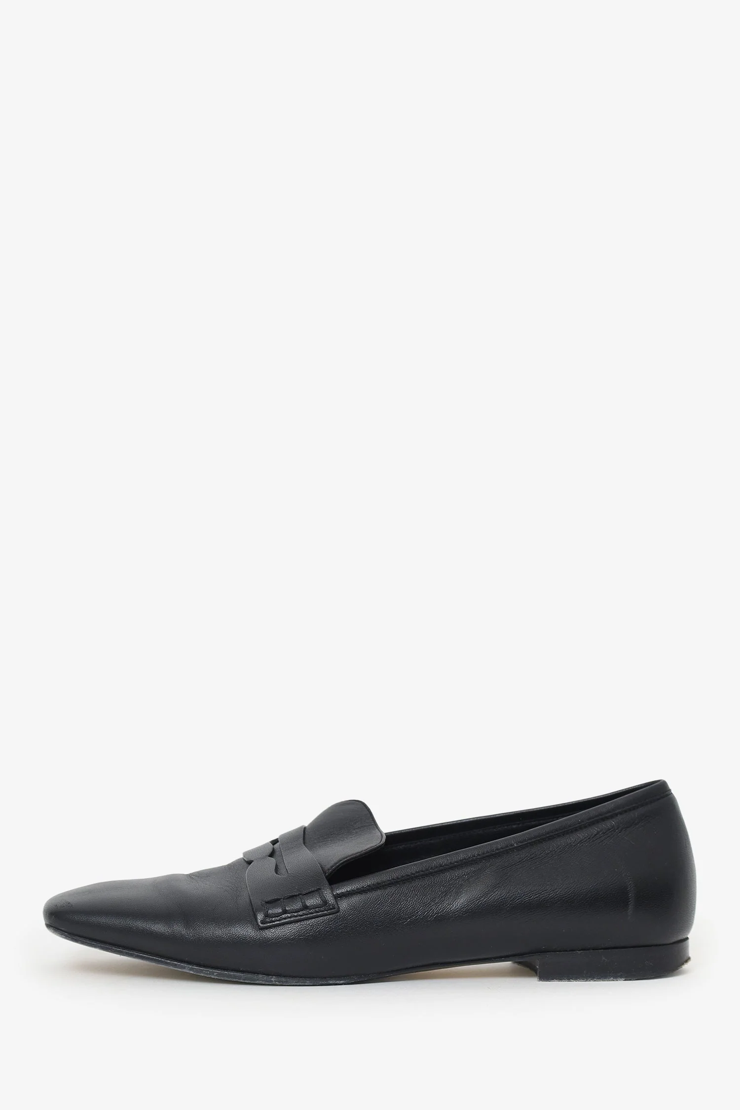Khaite Black Leather Flats Size 41 - Image 5