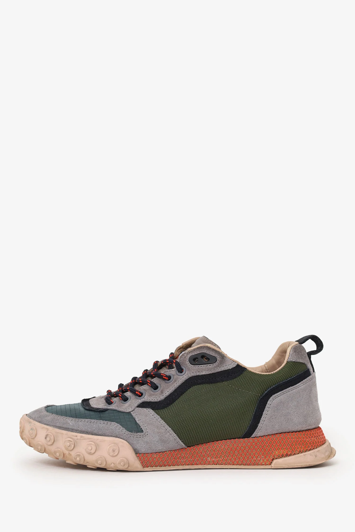 Lanvin Green/Grey Low Top Sneakers Size 8 - Image 5