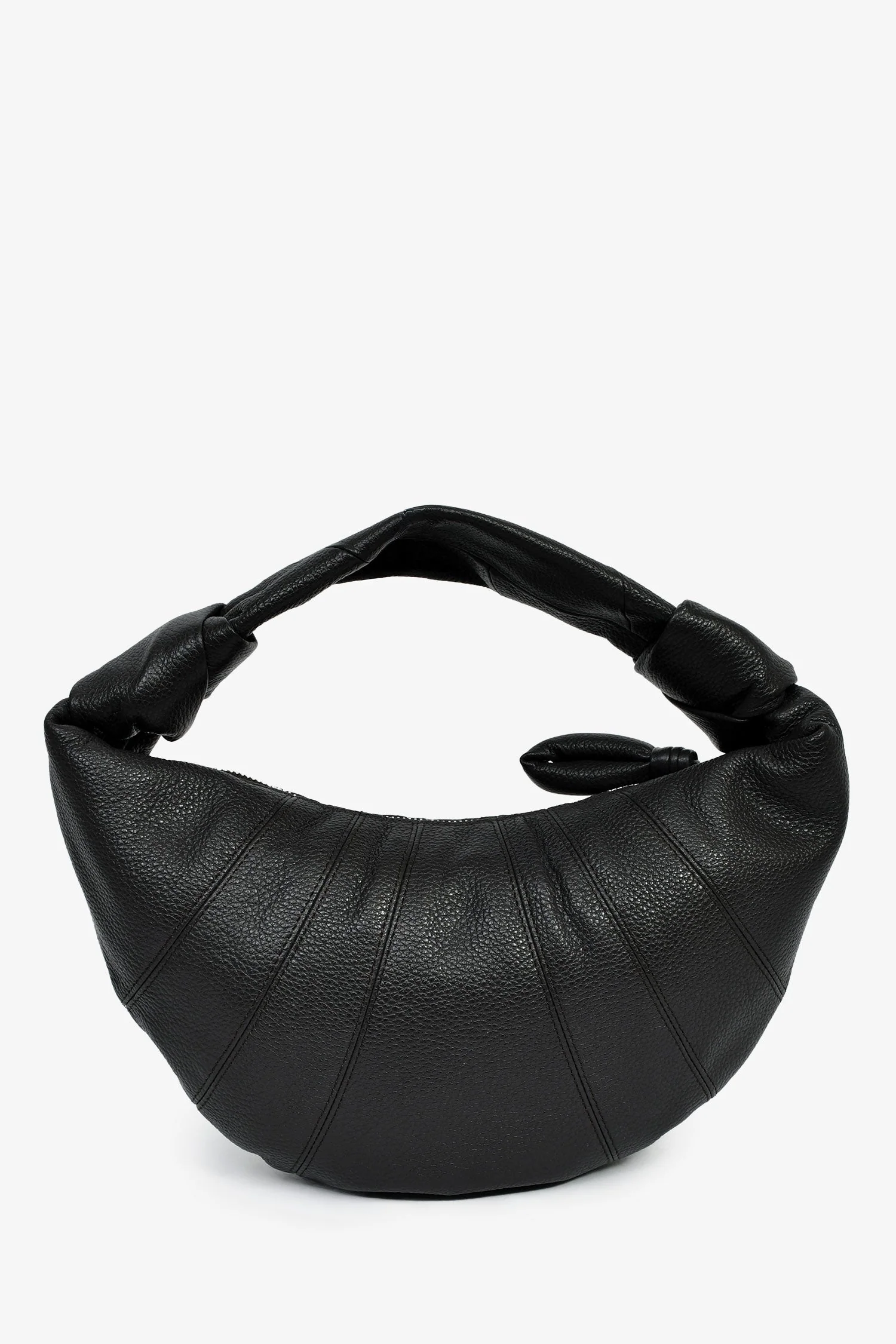 Lemaire Charcoal Leather Mini Fortune Croissant Bag