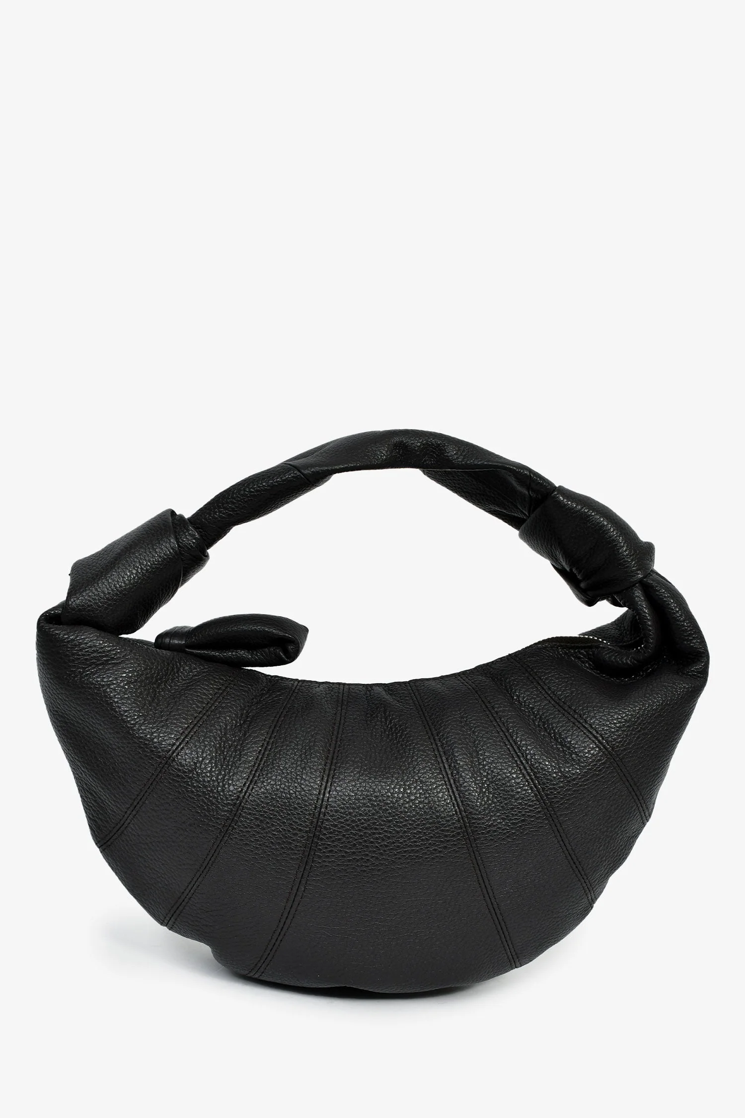 Lemaire Charcoal Leather Mini Fortune Croissant Bag - Image 2