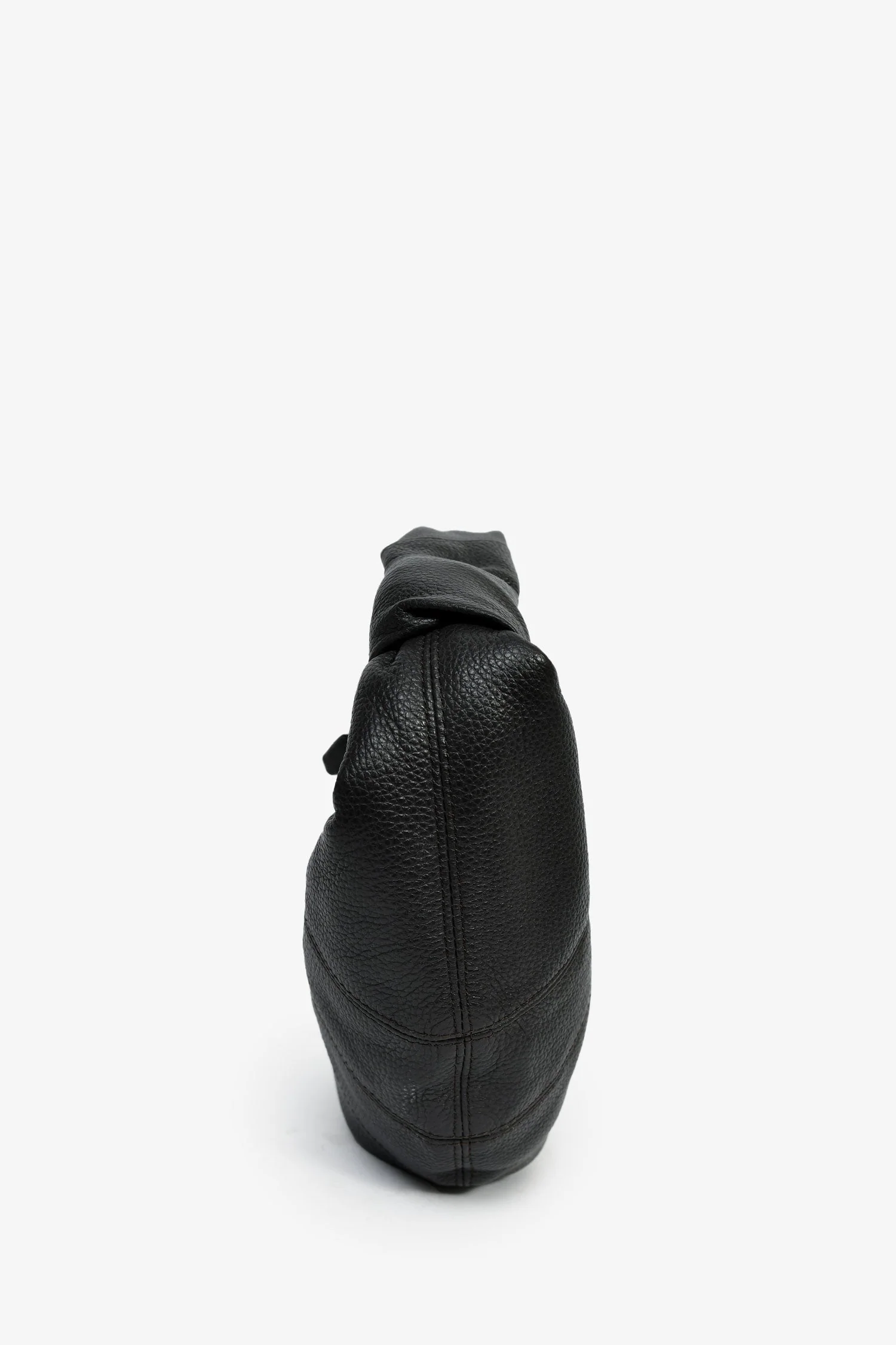 Lemaire Charcoal Leather Mini Fortune Croissant Bag - Image 3