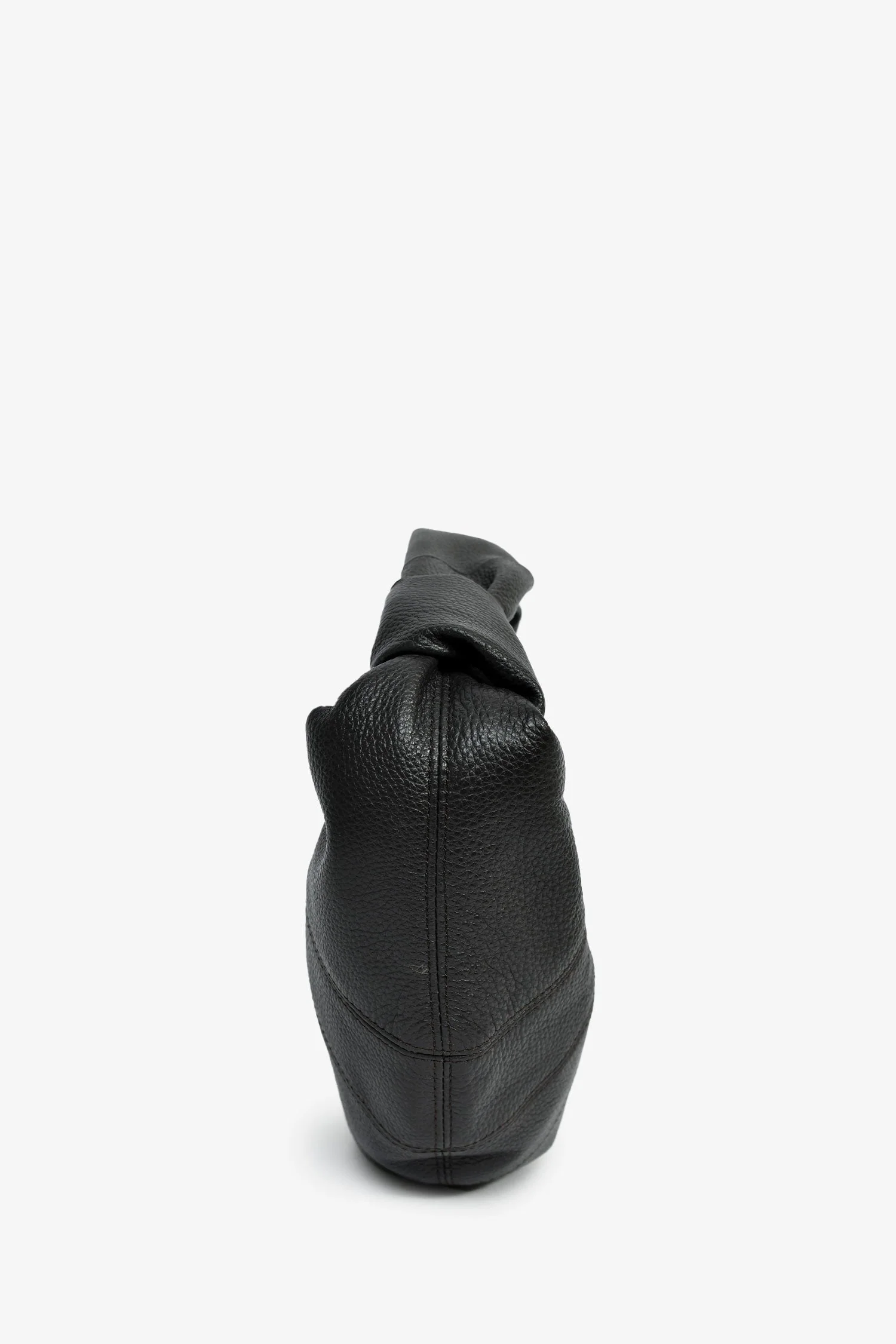 Lemaire Charcoal Leather Mini Fortune Croissant Bag - Image 4