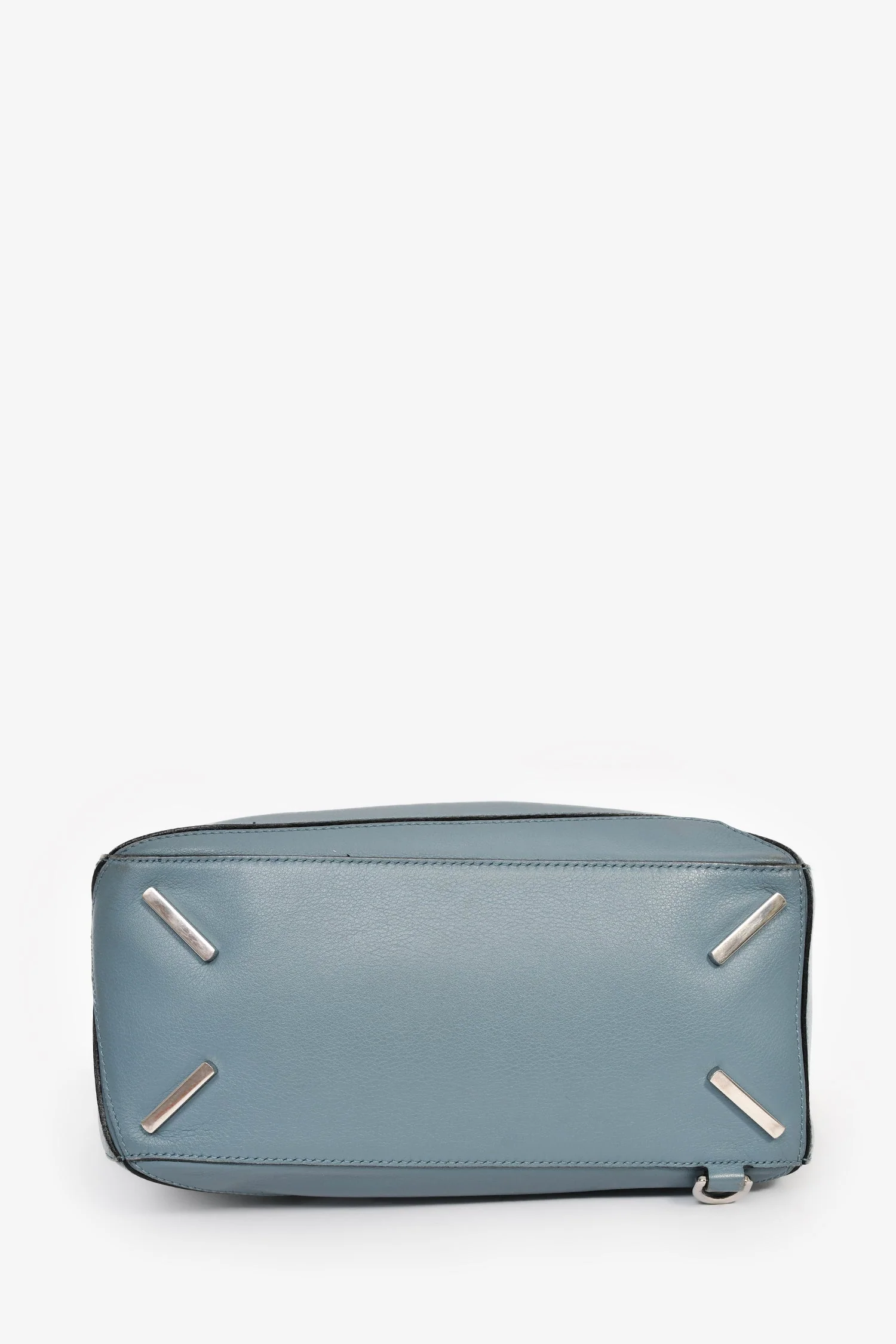 Loewe 2015 Blue Leather Large Puzzle Bag With Strap - Image 5