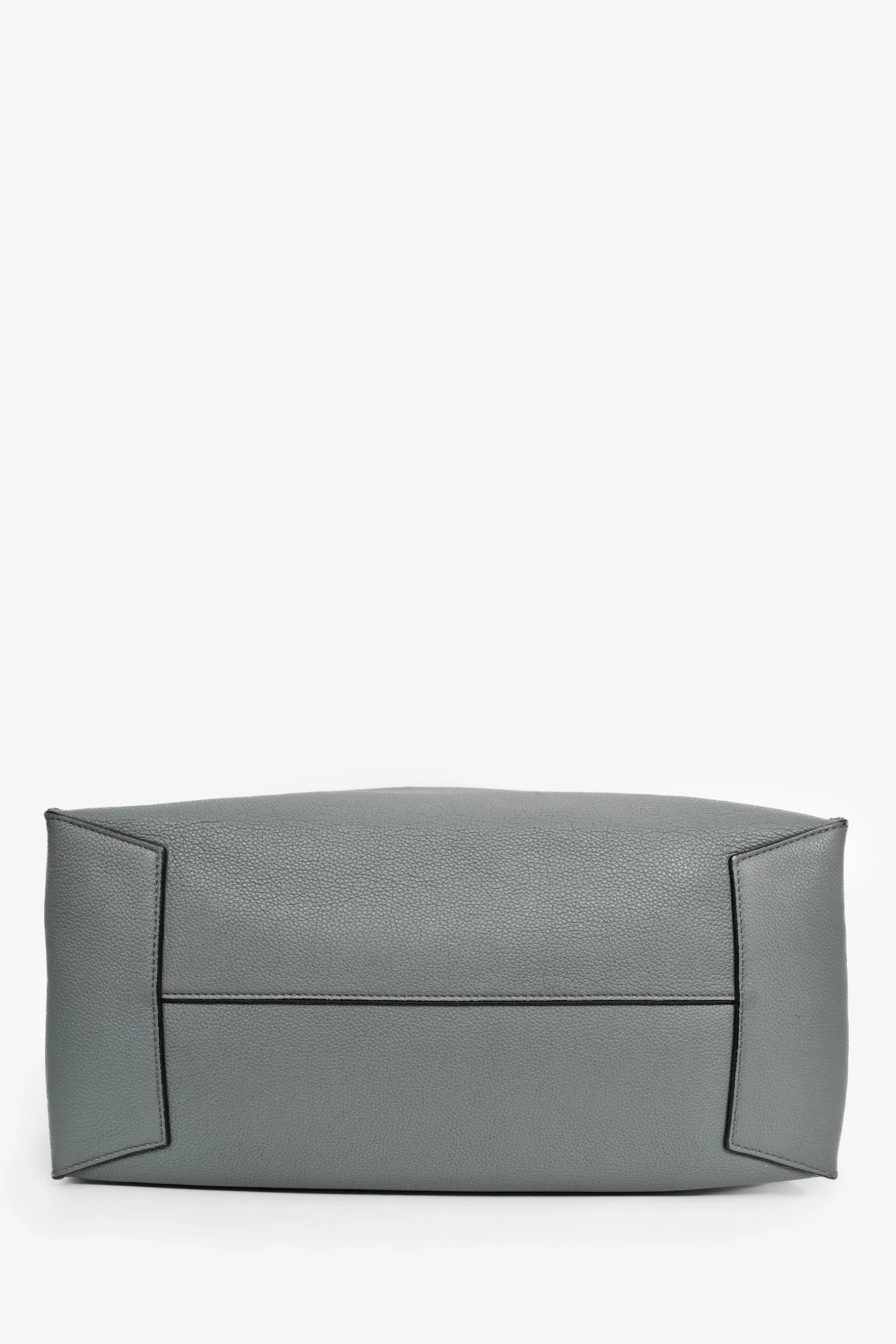 Loewe 2019 Asphalt Grey Leather Buckle Tote - Image 5
