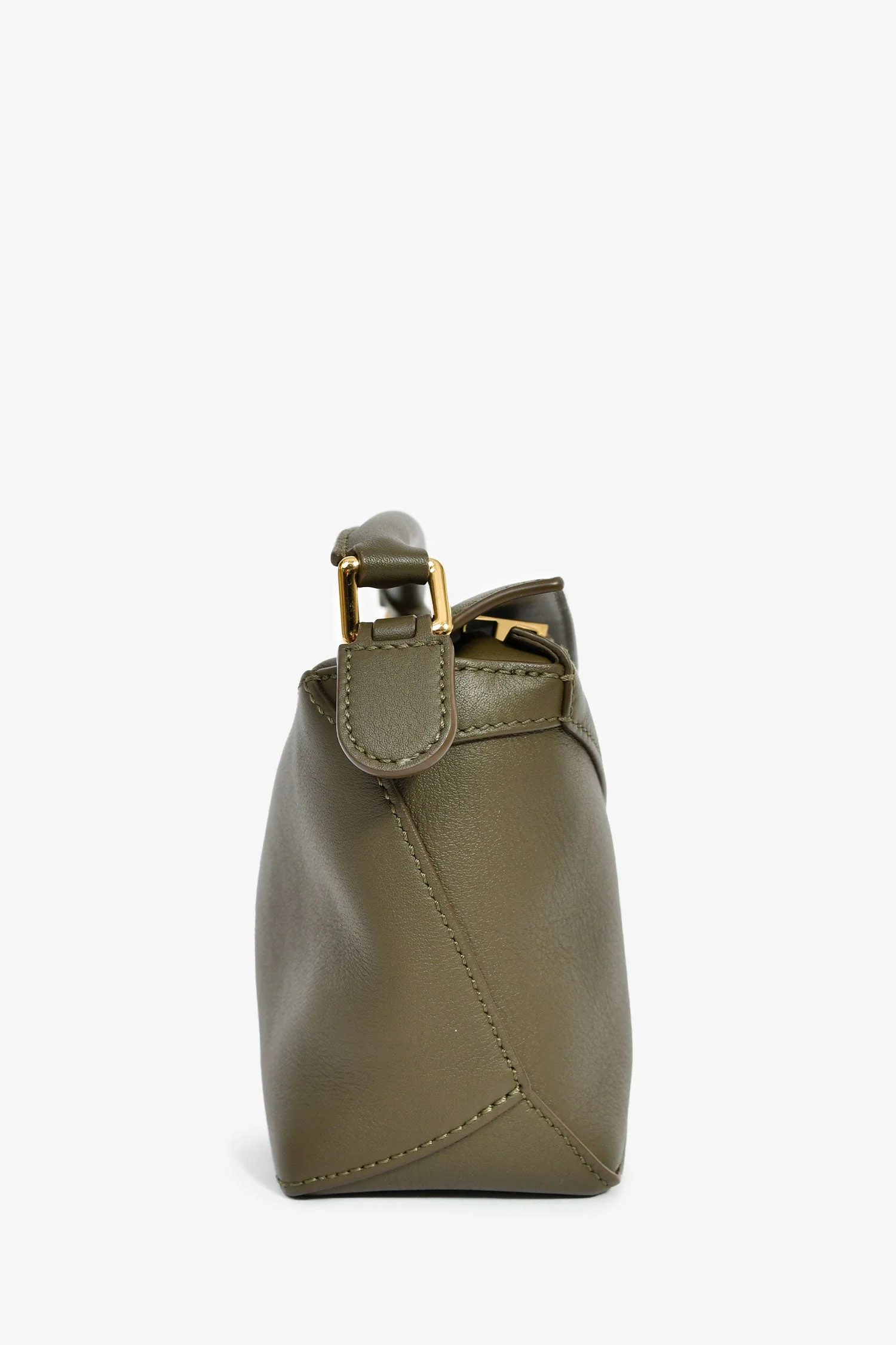 Loewe 2024 Dark Khaki Mini Puzzle Edge Shoulder Bag - Image 3