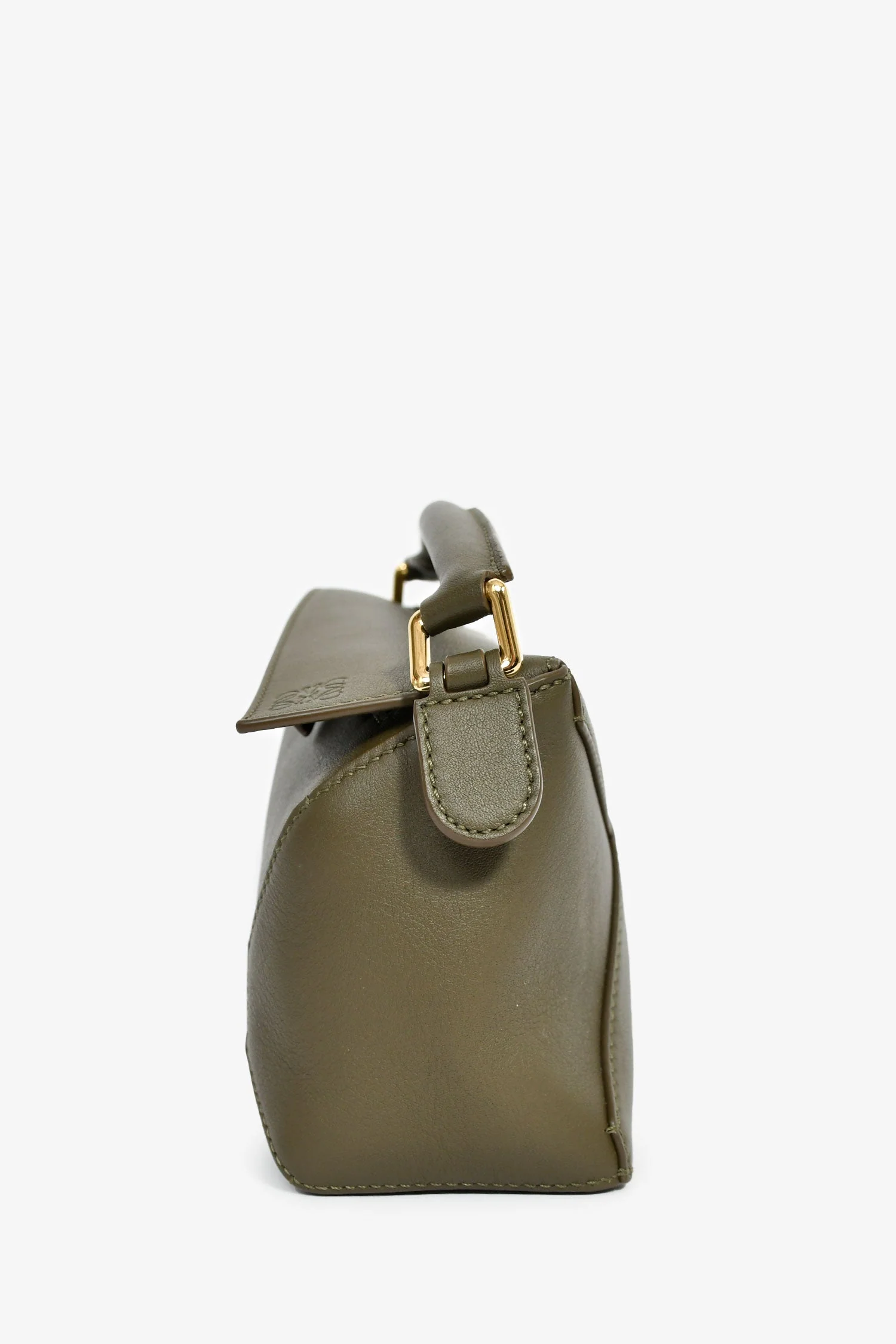Loewe 2024 Dark Khaki Mini Puzzle Edge Shoulder Bag - Image 4