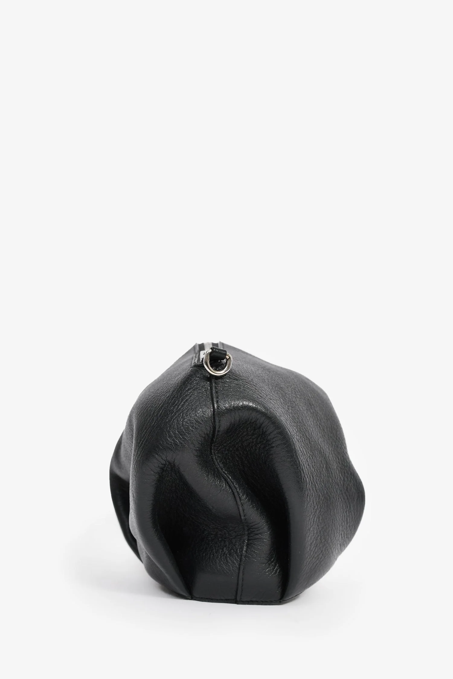 Loewe Black Leather Elephant Bag with Strap - Image 3