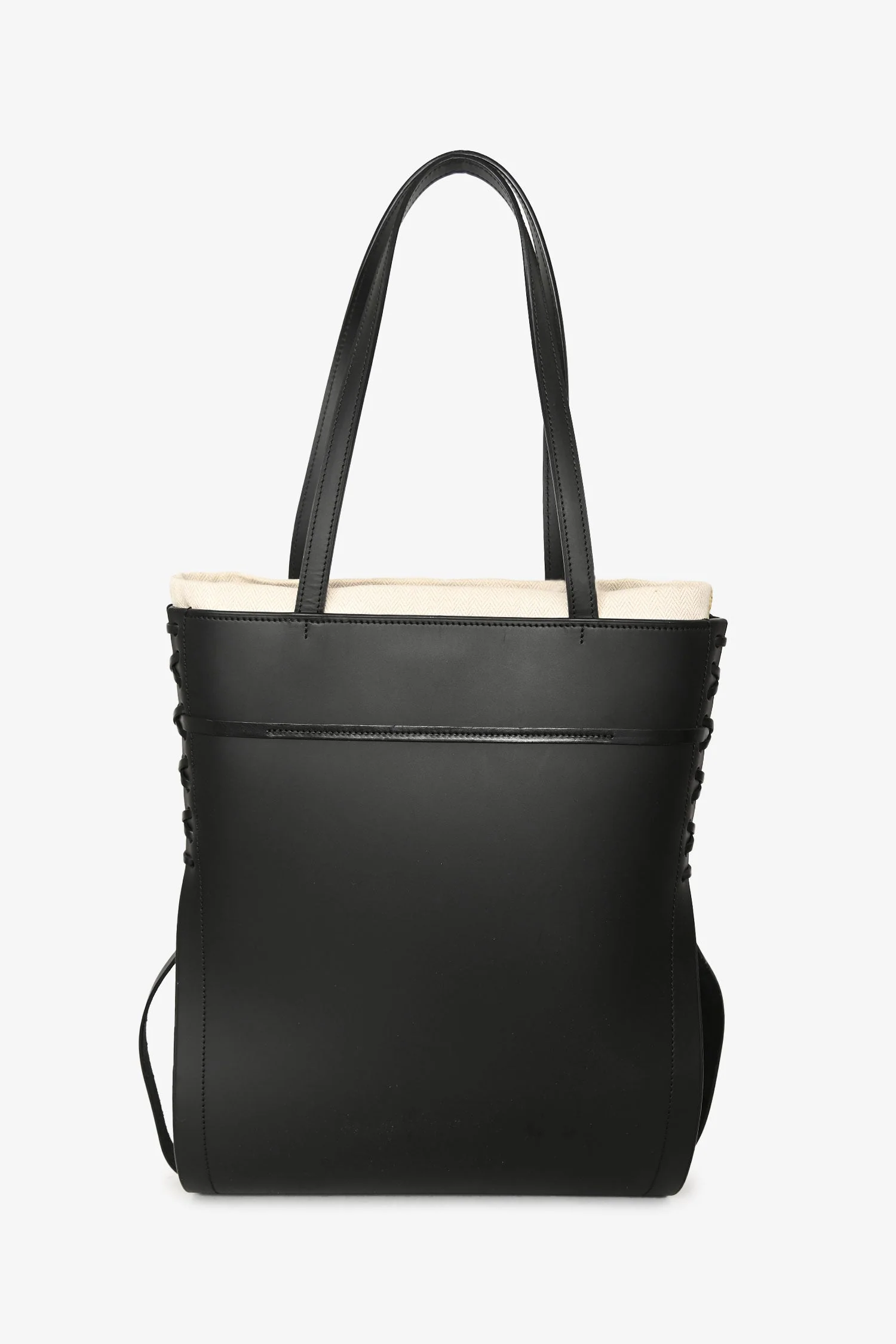 Loewe Black Leather Ikebana Tote Bag - Image 2