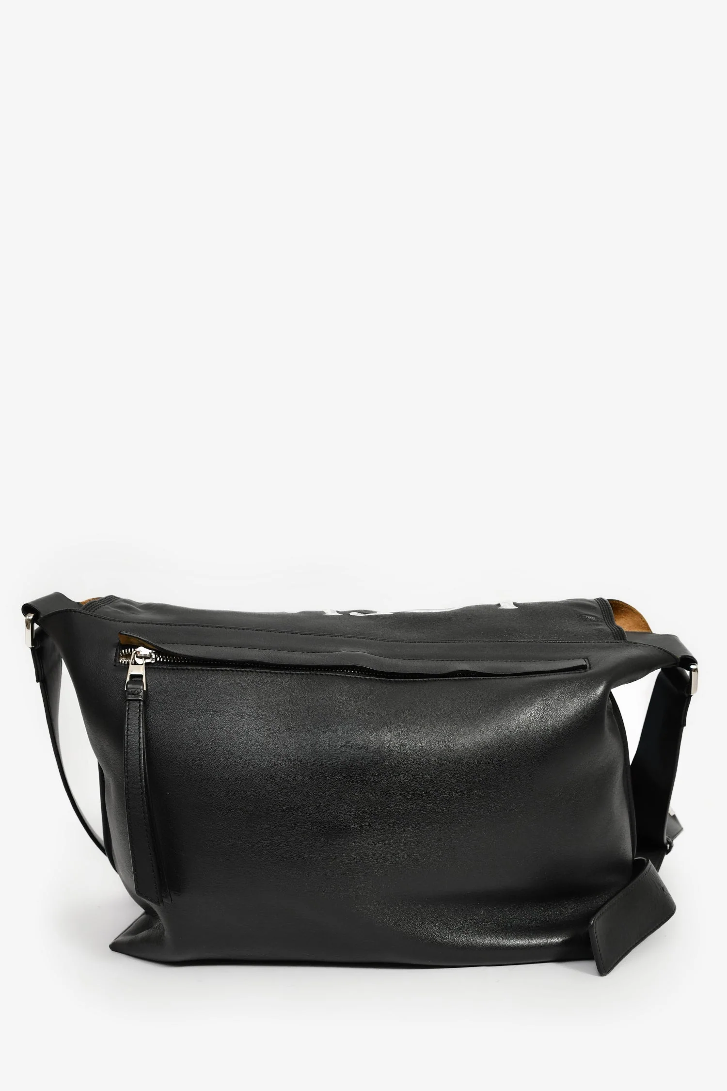 Loewe Black Leather Mushroom Messenger Bag - Image 2