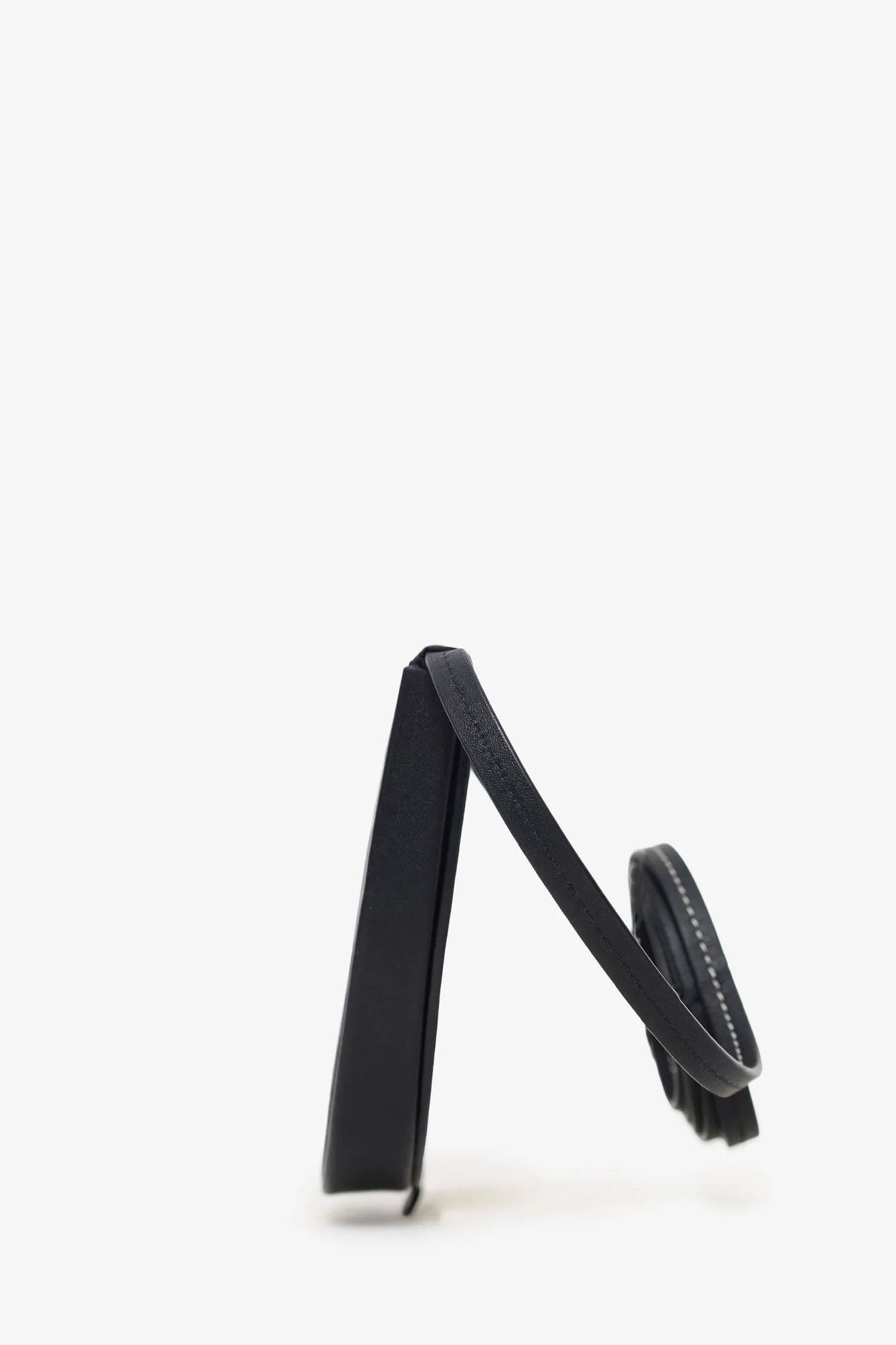 Loewe Black Leather Small Heel Crossbody Bag - Image 4