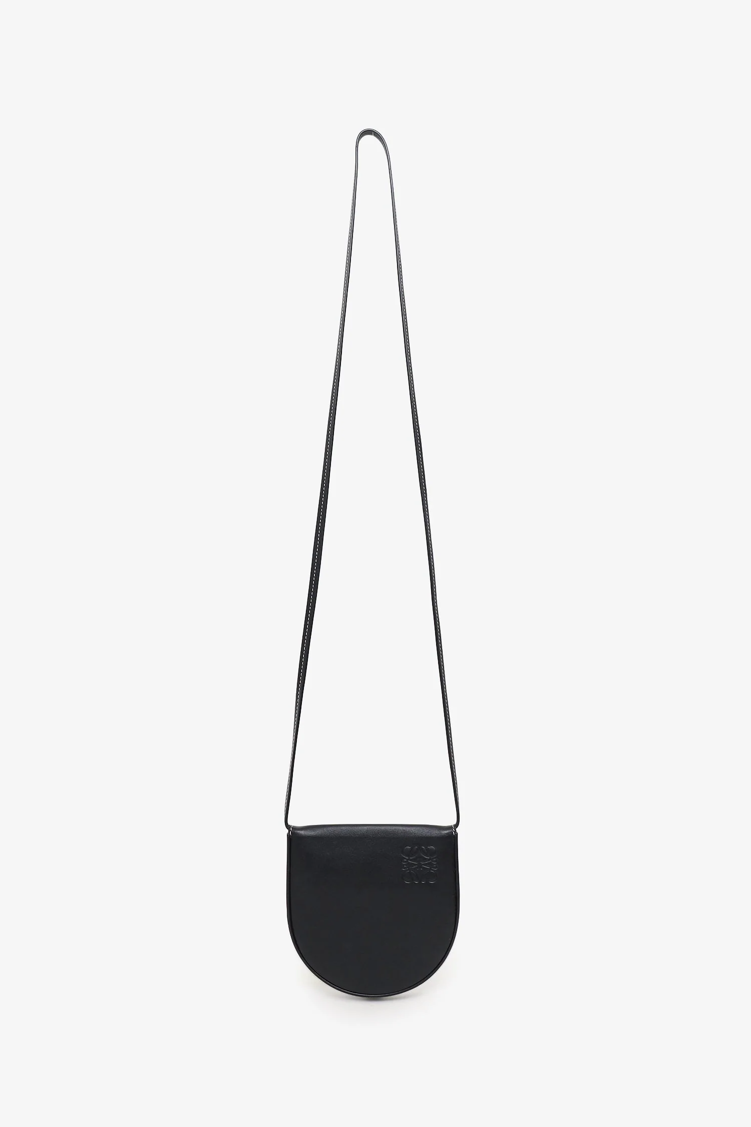 Loewe Black Leather Small Heel Crossbody Bag - Image 6
