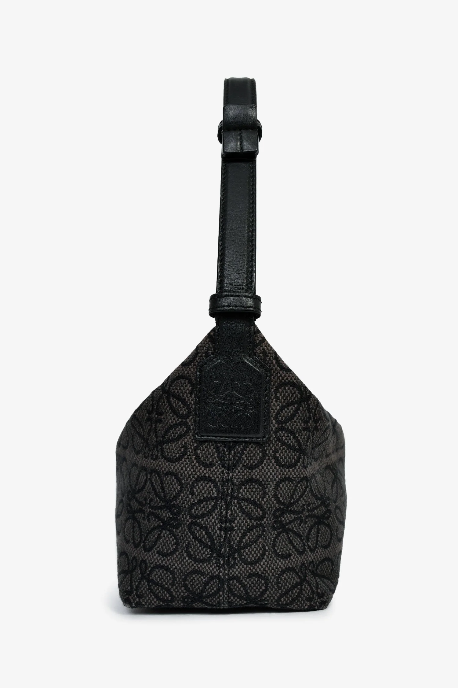 Loewe Blue/Grey Anagram Jacquard Canvas Small Cubi Shoulder Bag - Image 3