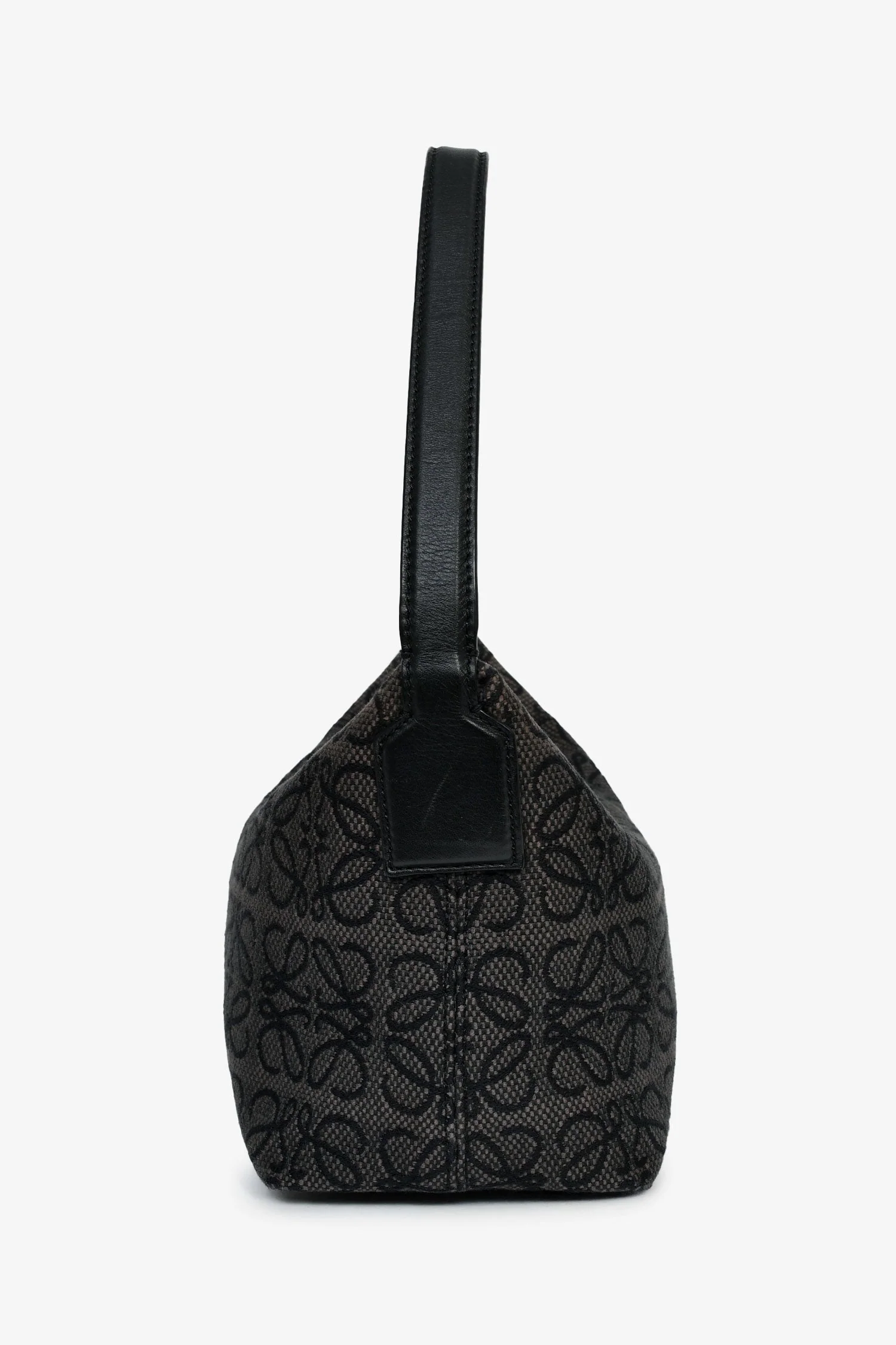 Loewe Blue/Grey Anagram Jacquard Canvas Small Cubi Shoulder Bag - Image 4