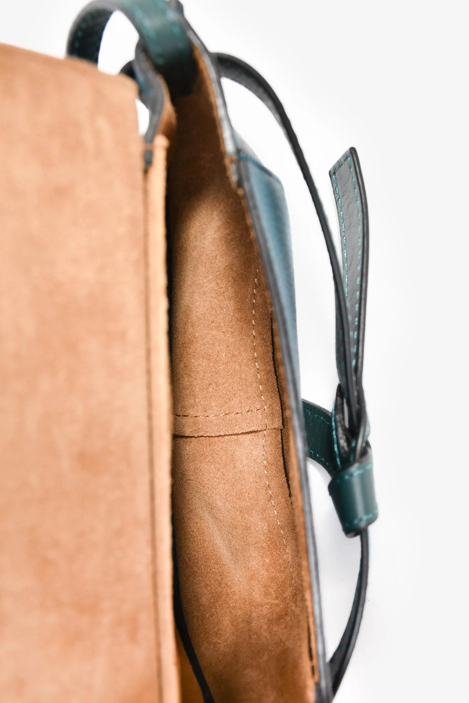 Loewe Blue Leather Mini 'Gate' Crossbody Bag - Image 5