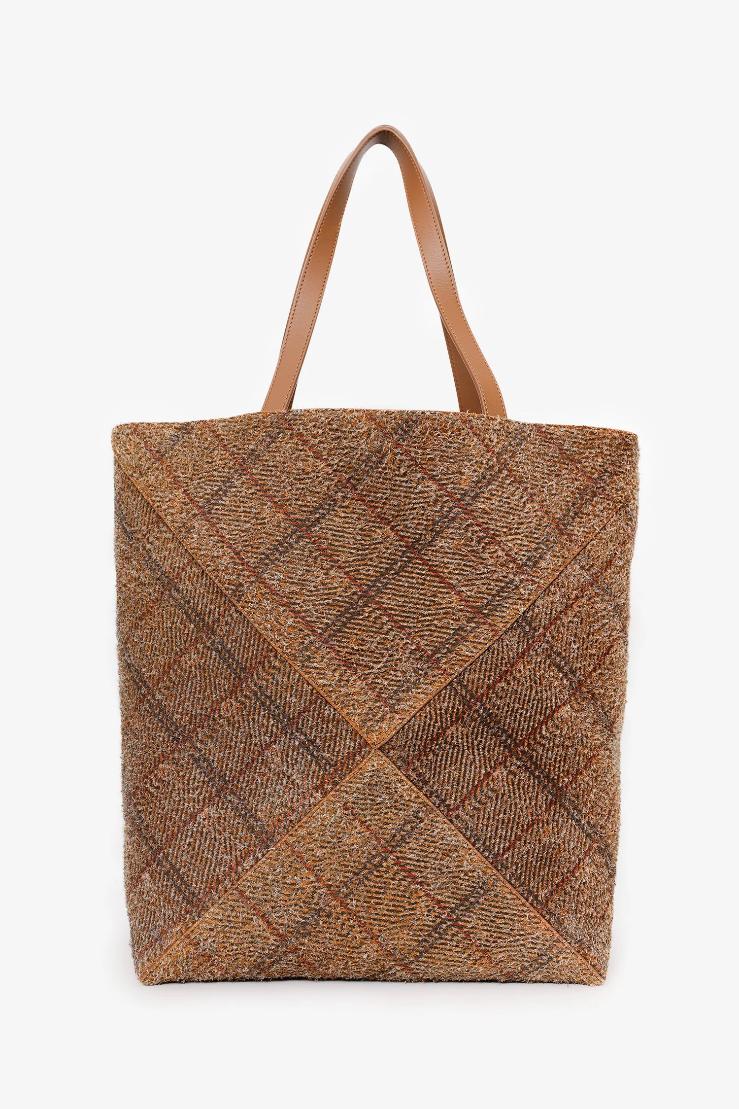 Loewe Brown Brushed Suede 'Puzzle Fold' XL Tote - Image 2