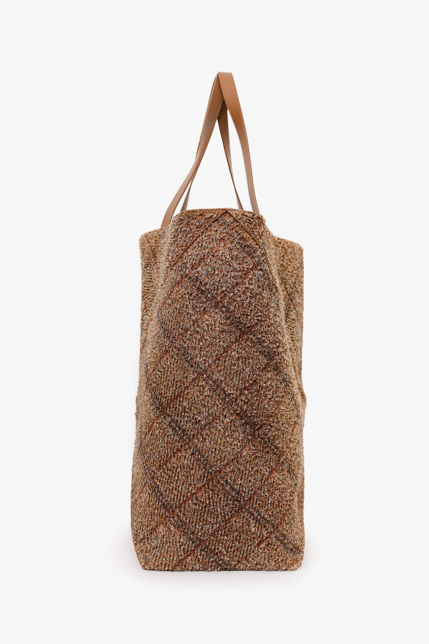 Loewe Brown Brushed Suede 'Puzzle Fold' XL Tote - Image 3