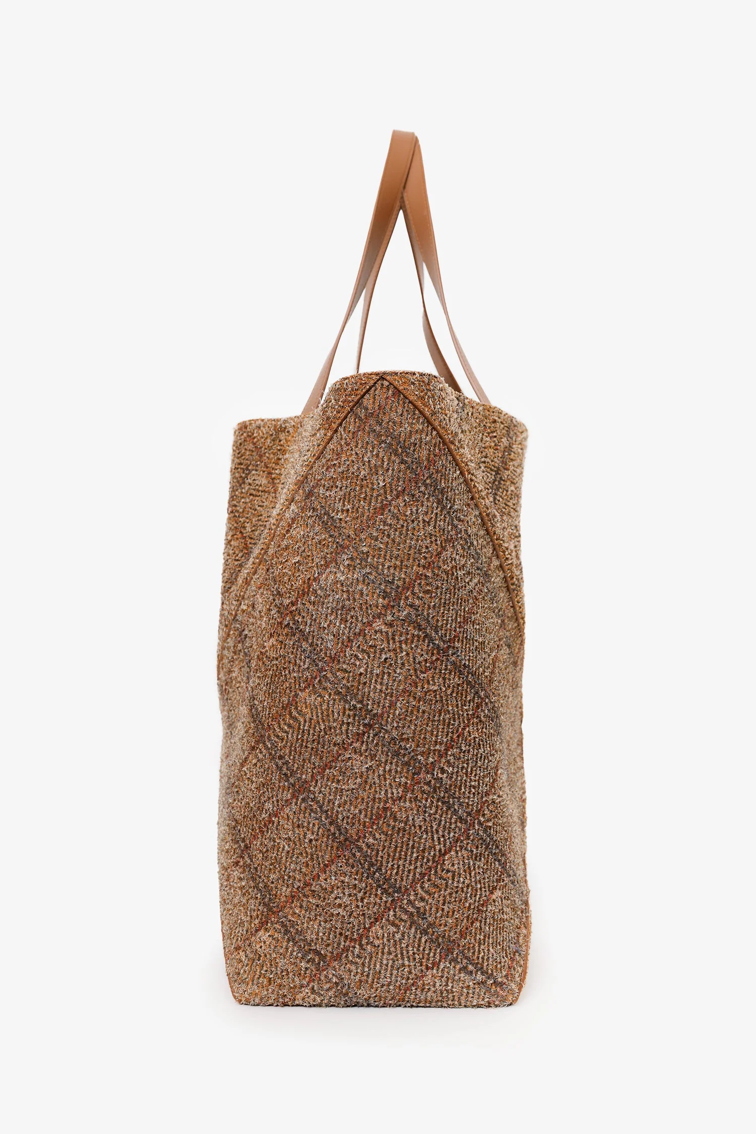 Loewe Brown Brushed Suede 'Puzzle Fold' XL Tote - Image 4