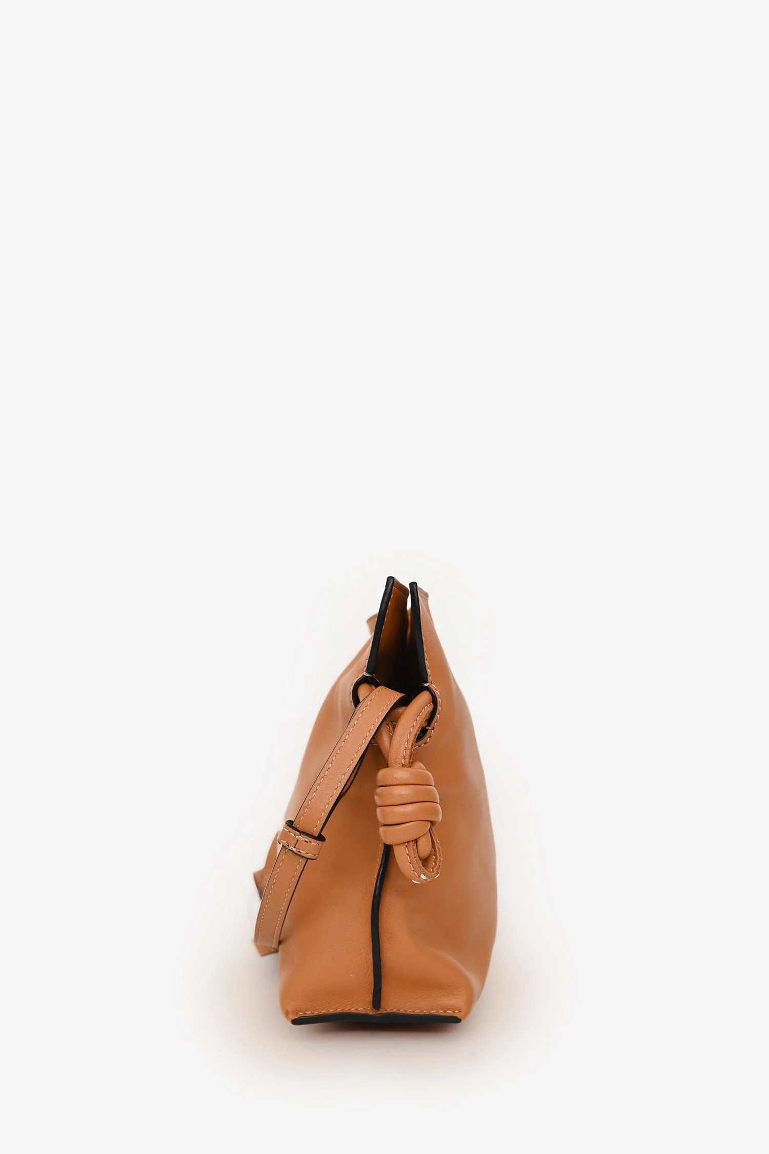 Loewe Brown Leather Mini Flamenco Crossbody - Image 3