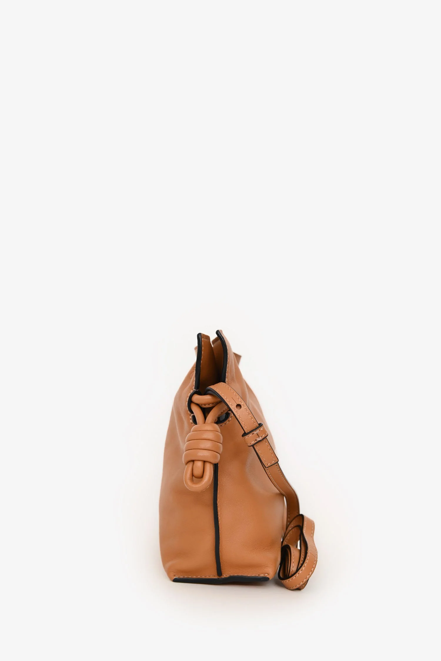 Loewe Brown Leather Mini Flamenco Crossbody - Image 4