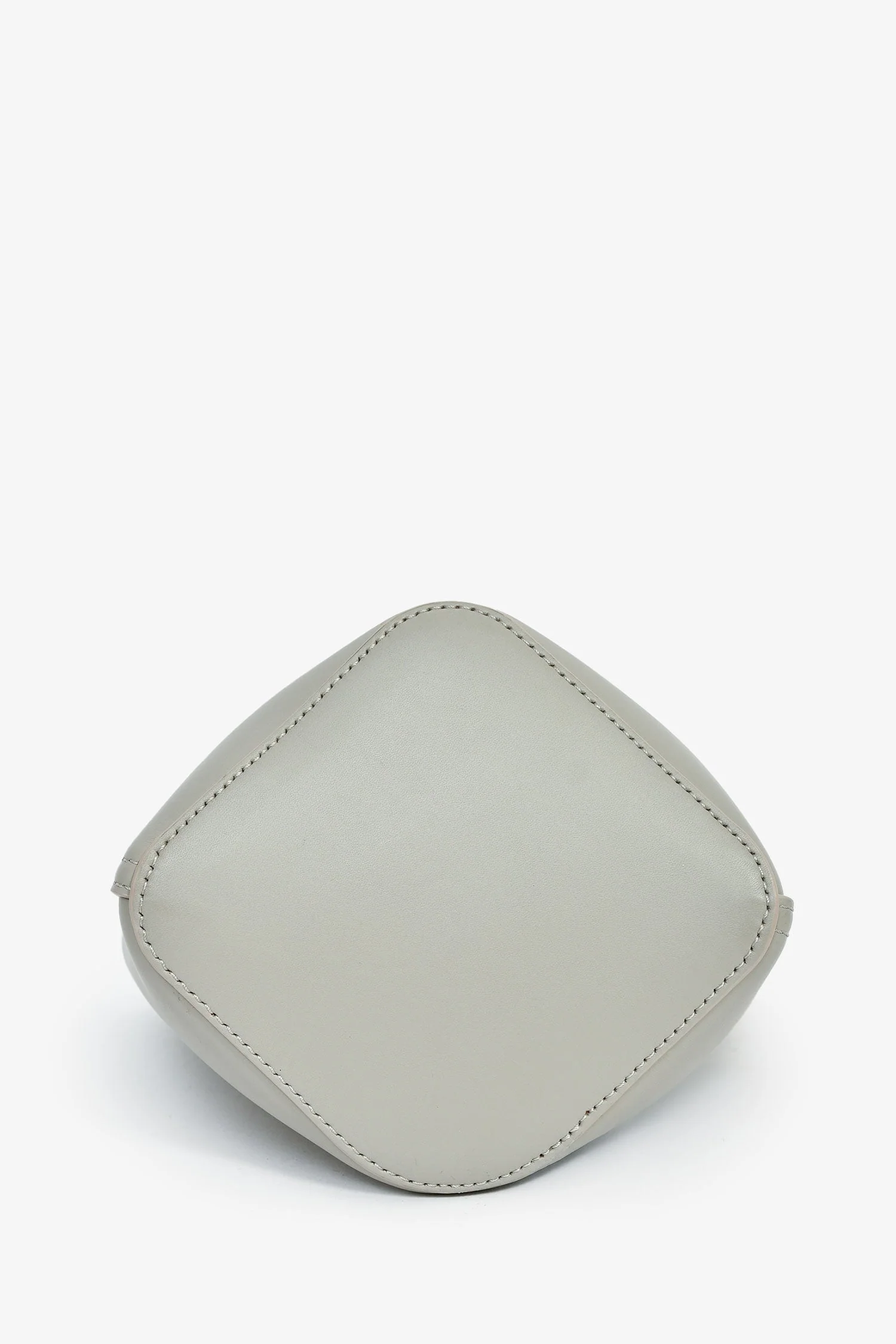Loewe Grey Leather 'Pebble' Mini Bucket Bag - Image 5