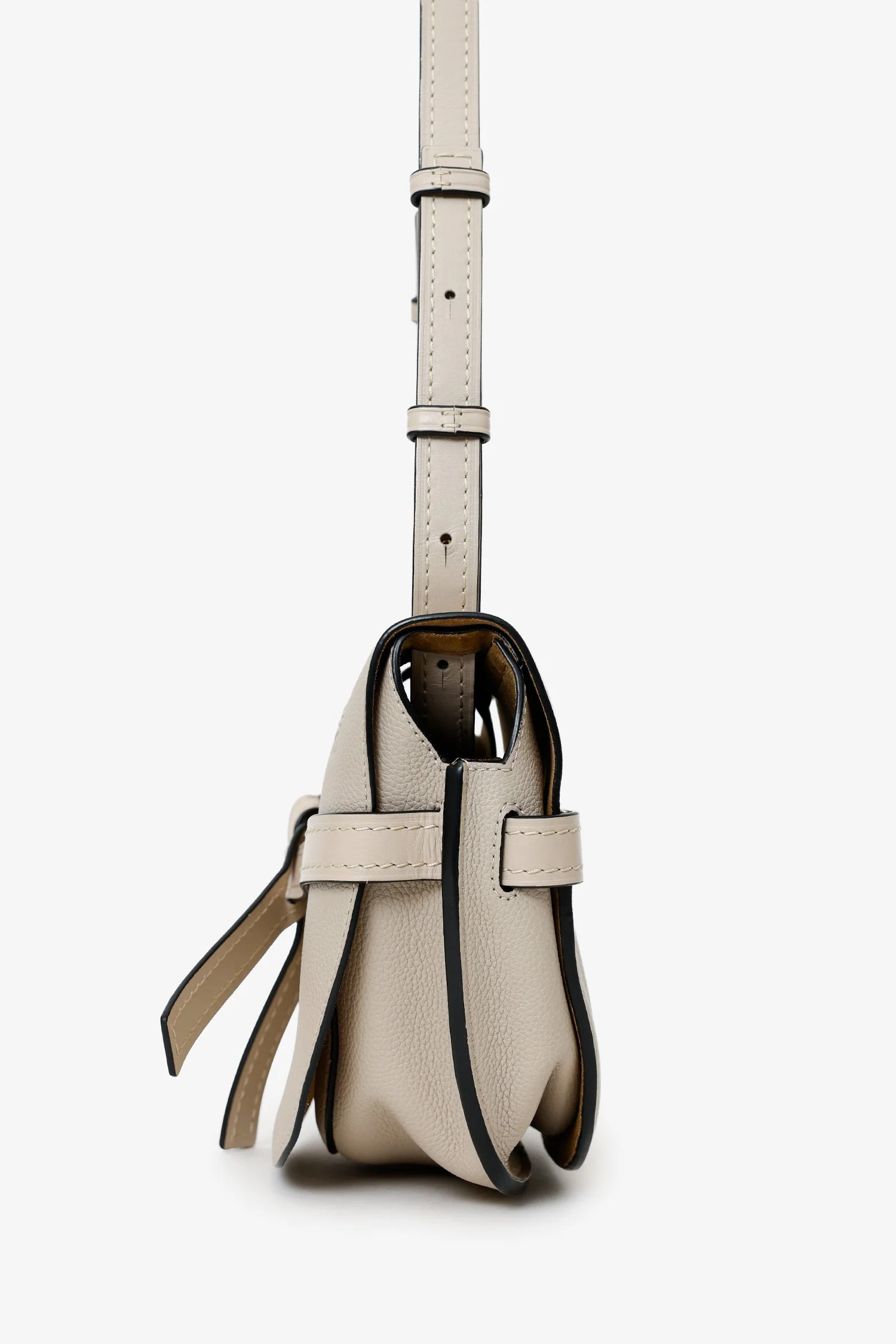 Loewe Light Oat Grained Leather Small Gate Bag - Image 4