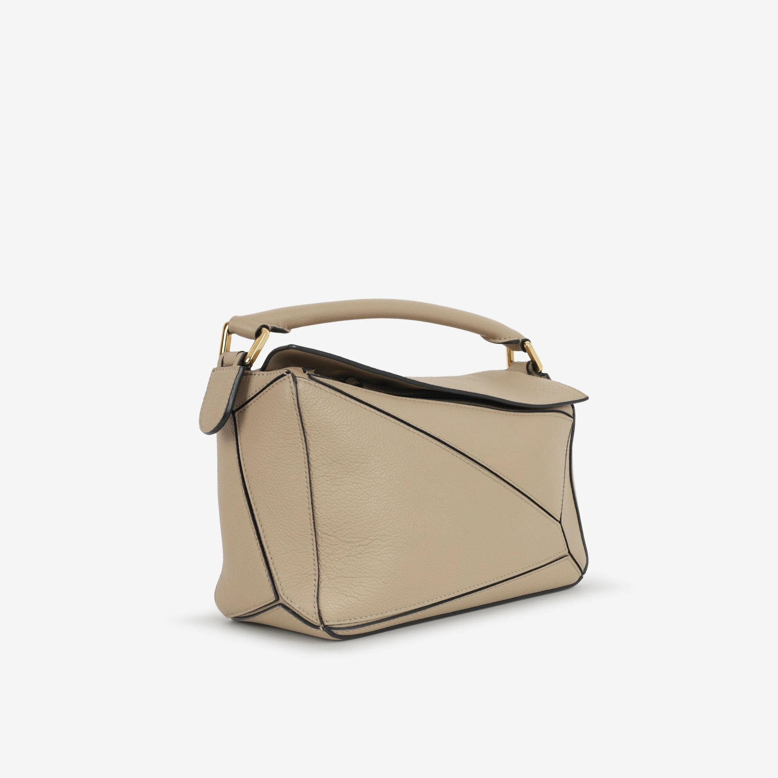 Loewe Small Puzzle Bag - Sand Grained Calfskin | Gold Hardware - Image 2
