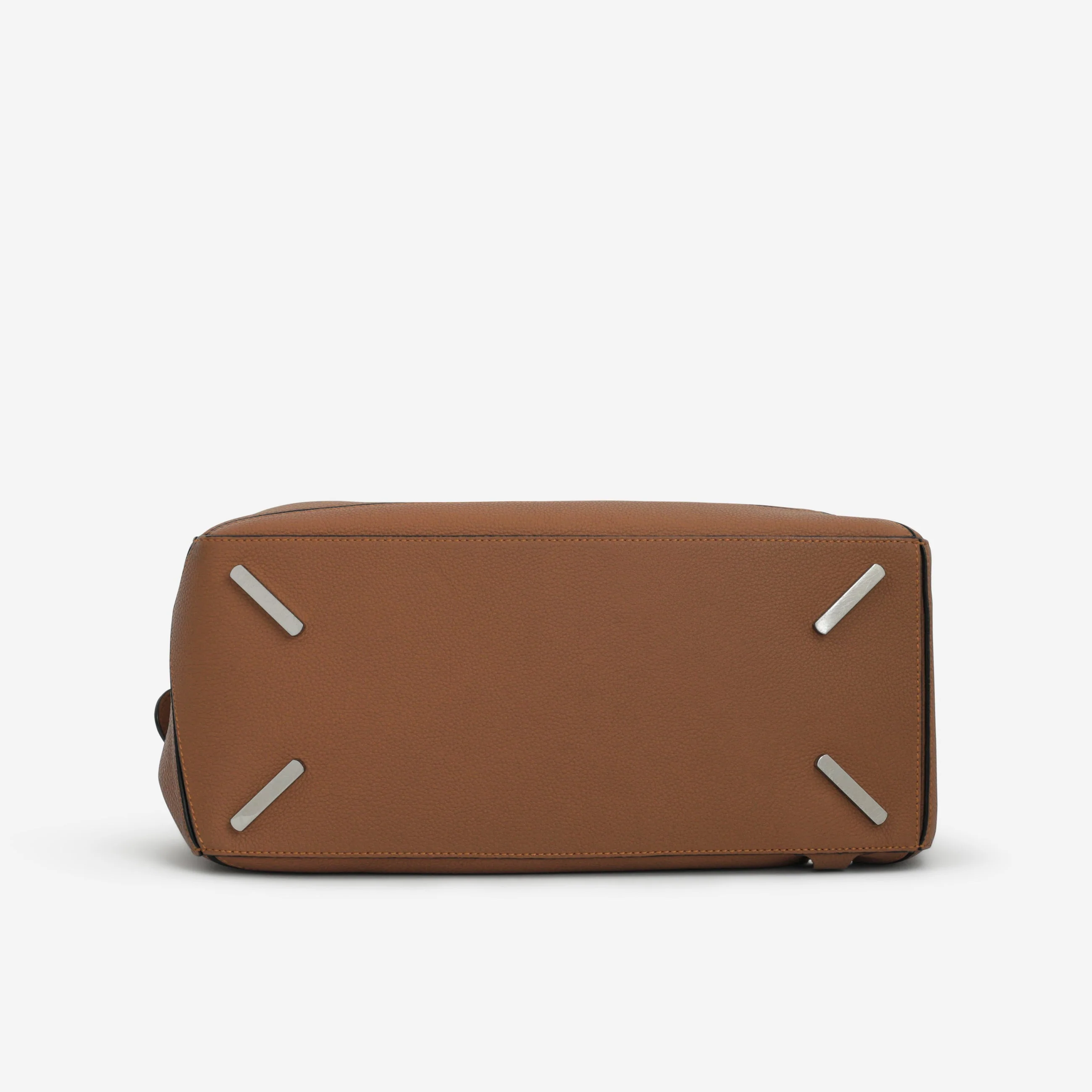 Loewe Large Puzzle Bag - Brown Grained Calfskin | Palladium Hardware - Image 4
