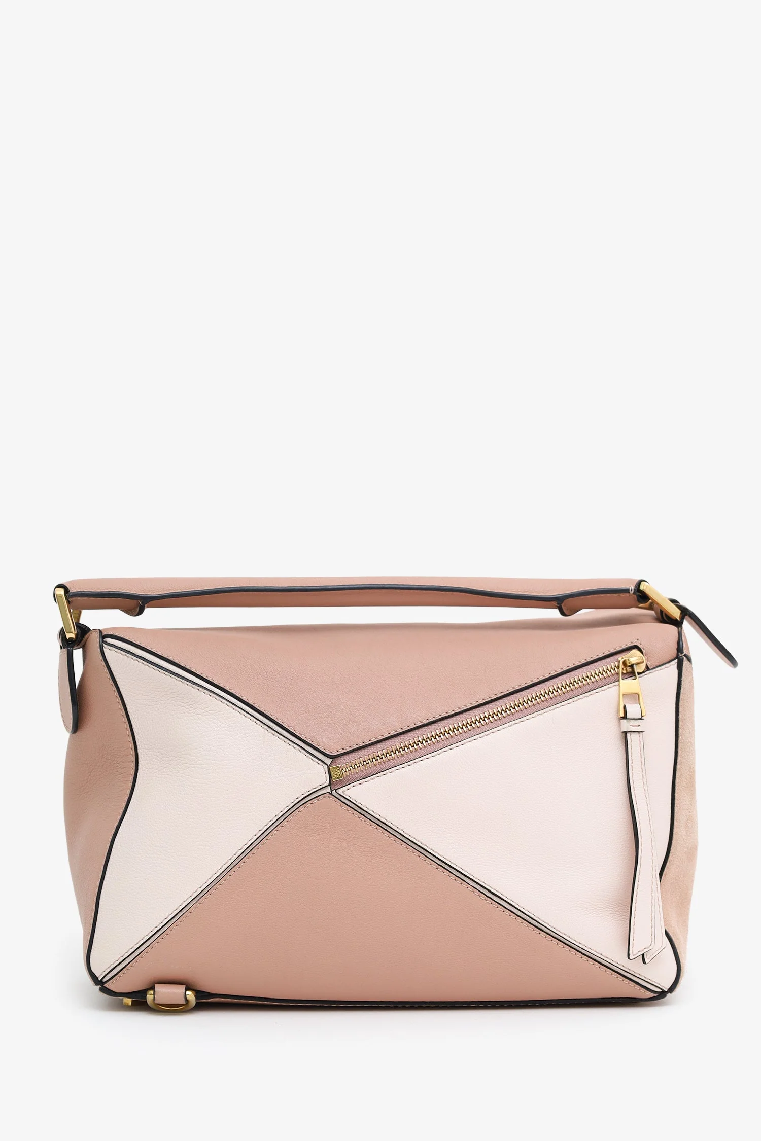 Loewe Mauve Tricolour Calfskin Medium Puzzle Bag - Image 2