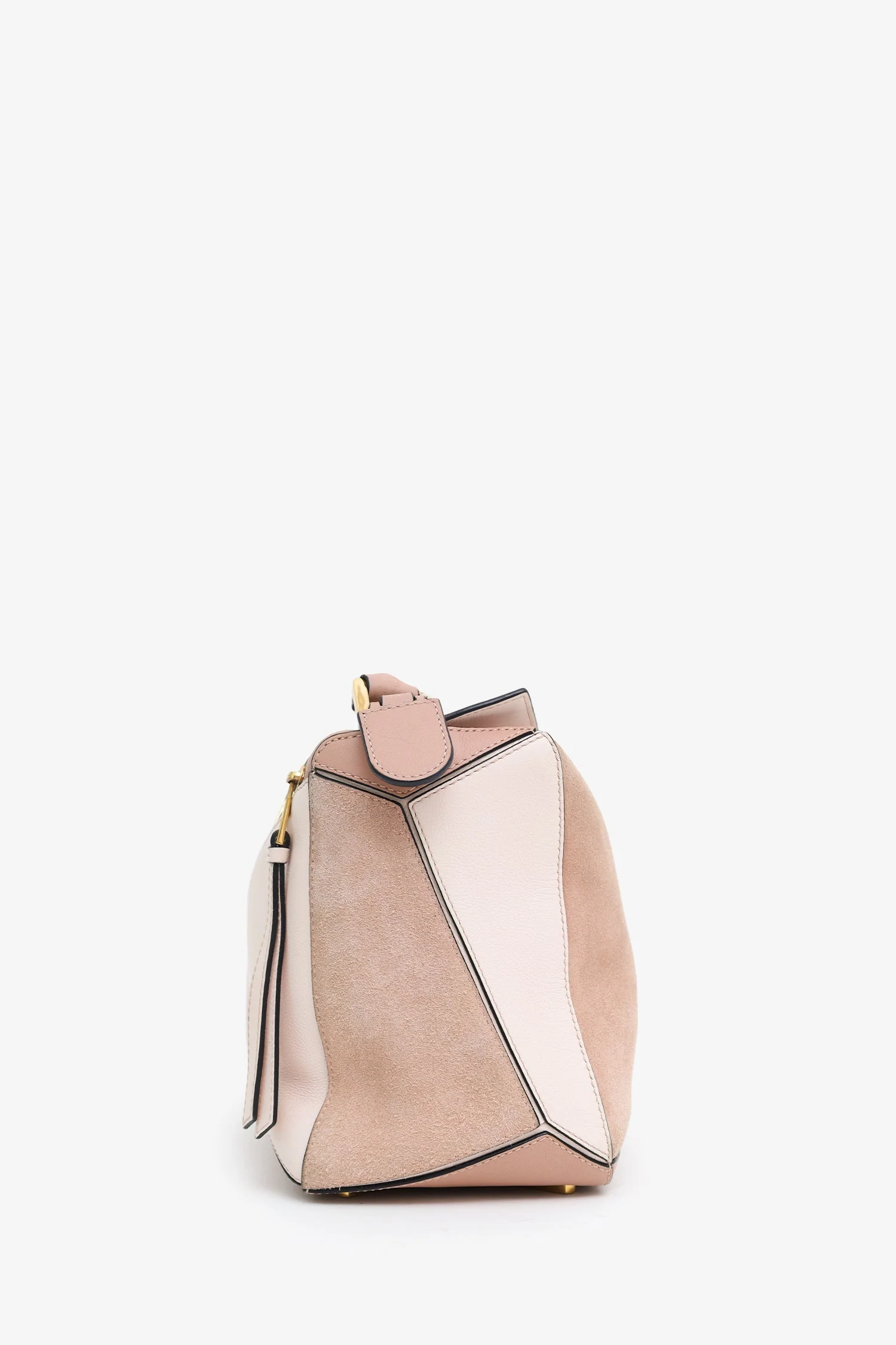 Loewe Mauve Tricolour Calfskin Medium Puzzle Bag - Image 3