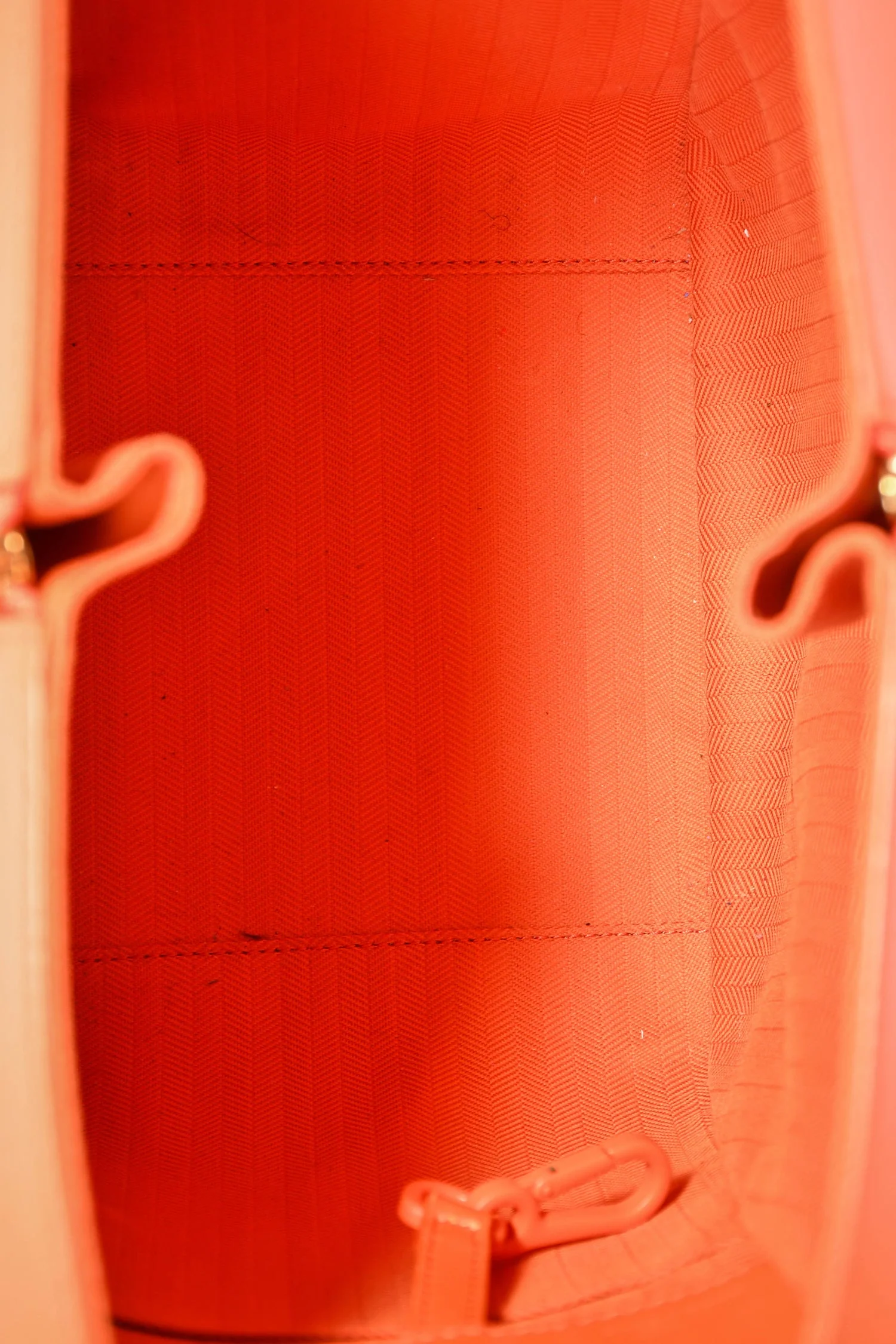 Loewe Orange Leather 'Hammock' Tote with Strap - Image 6