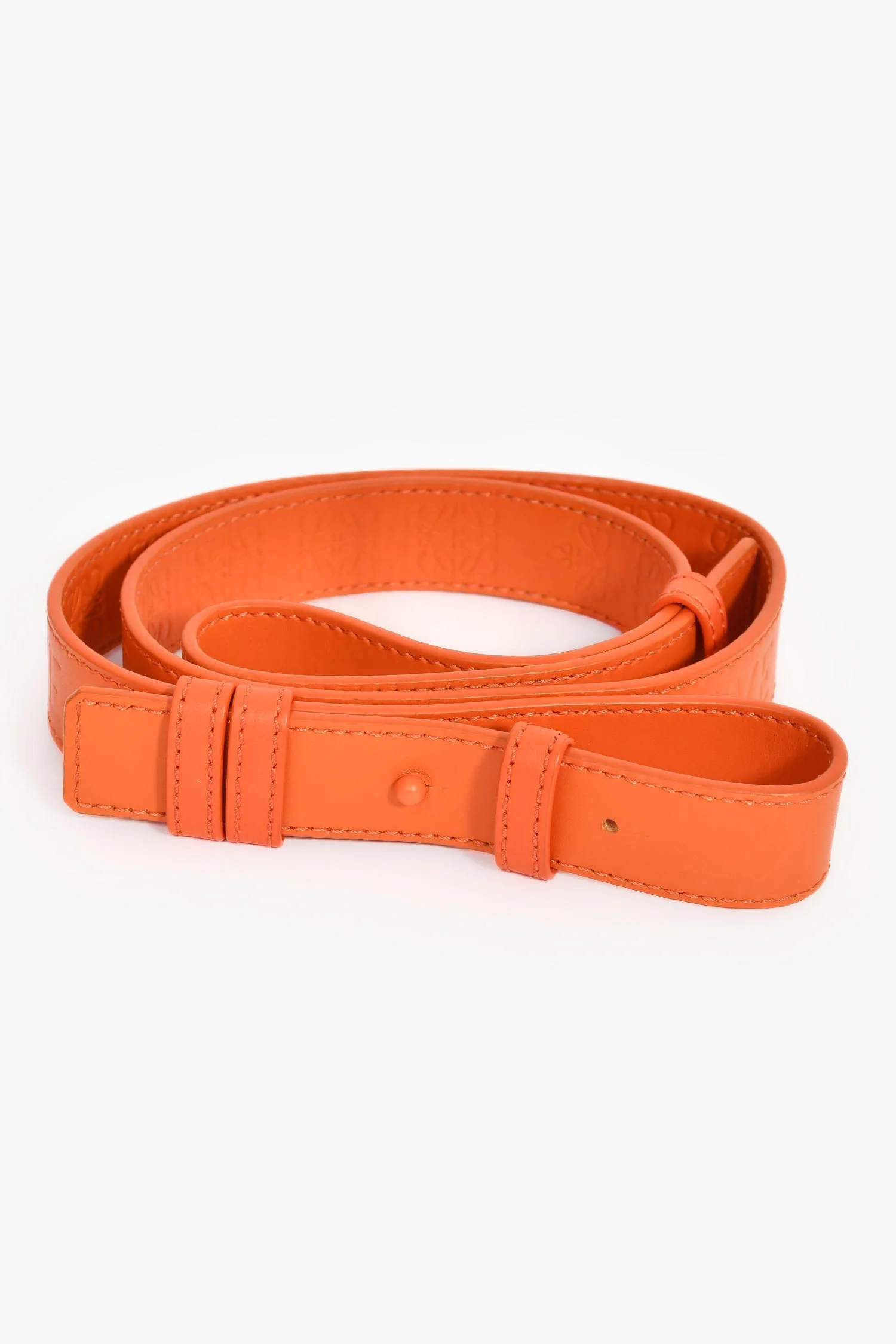 Loewe Orange Leather 'Hammock' Tote with Strap - Image 7