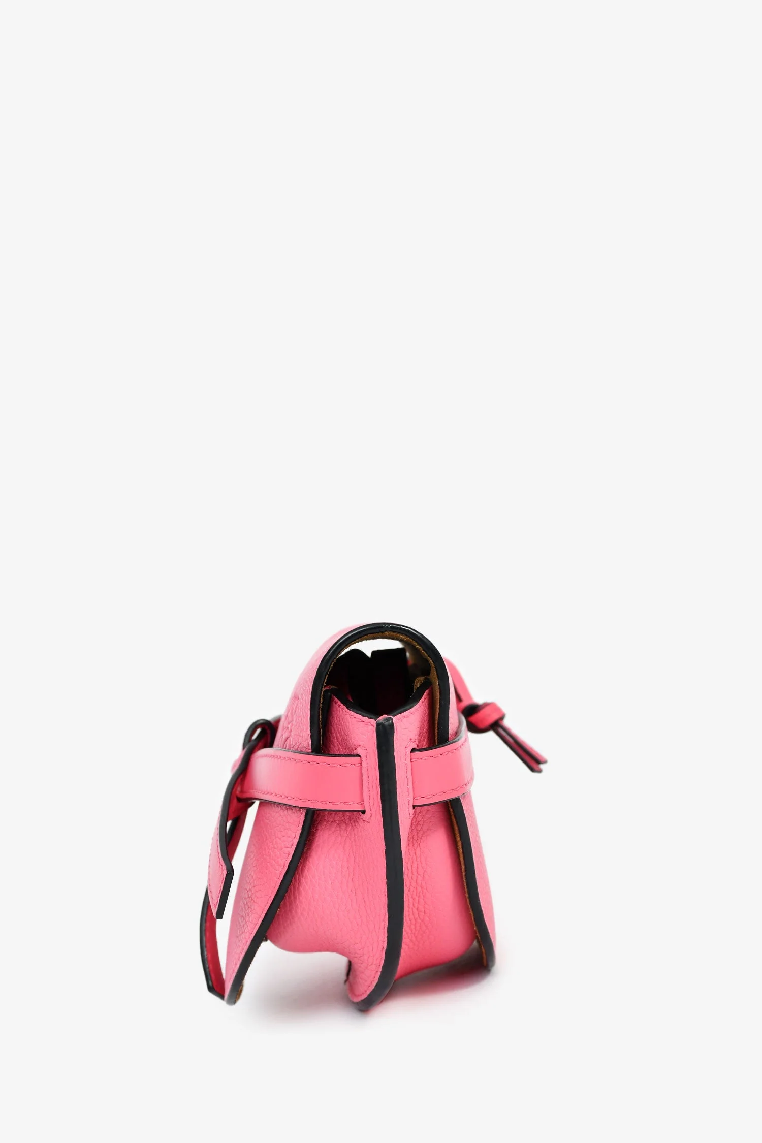 Loewe Pink Leather Mini 'Gate' Crossbody Bag - Image 4