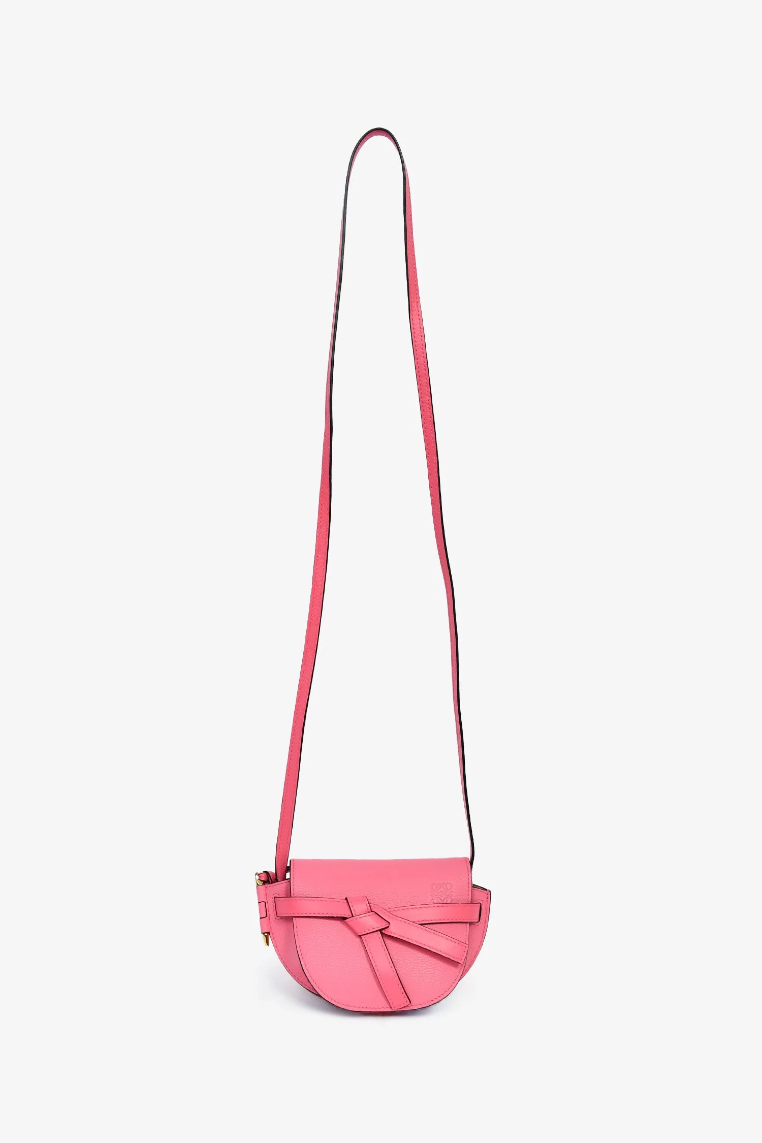 Loewe Pink Leather Mini 'Gate' Crossbody Bag - Image 7