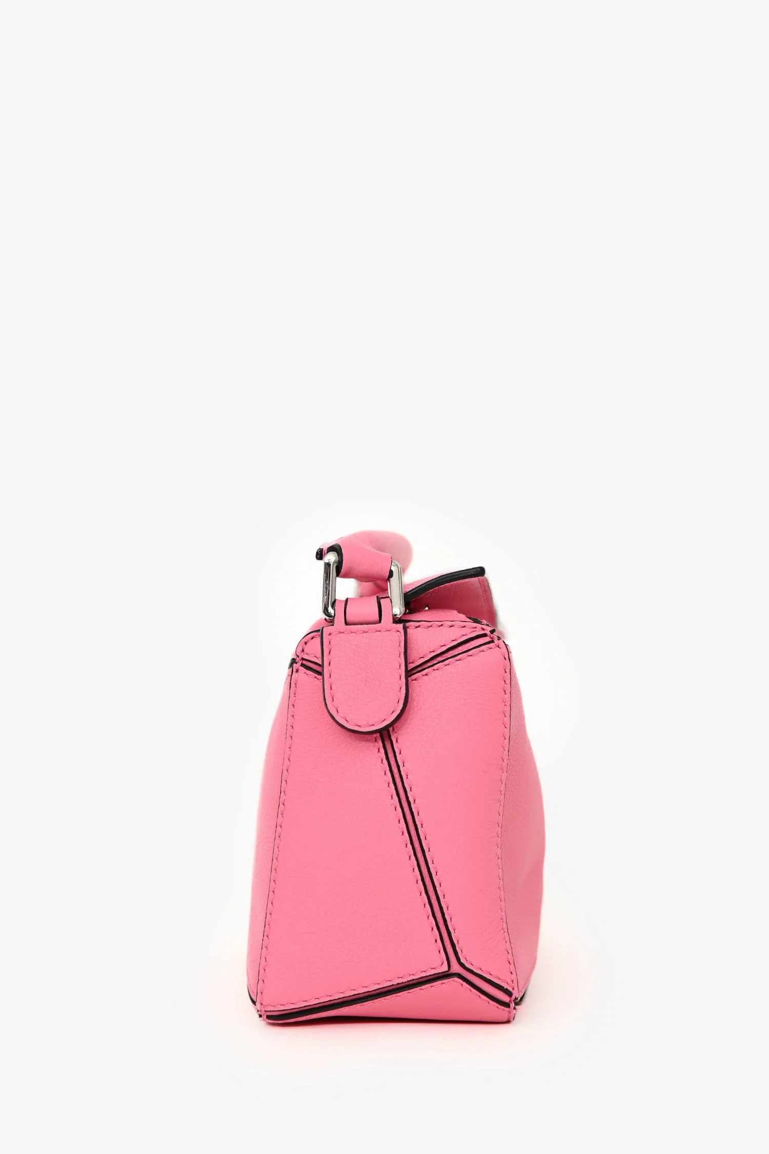 Loewe Pink Leather Mini Puzzle Crossbody - Image 3