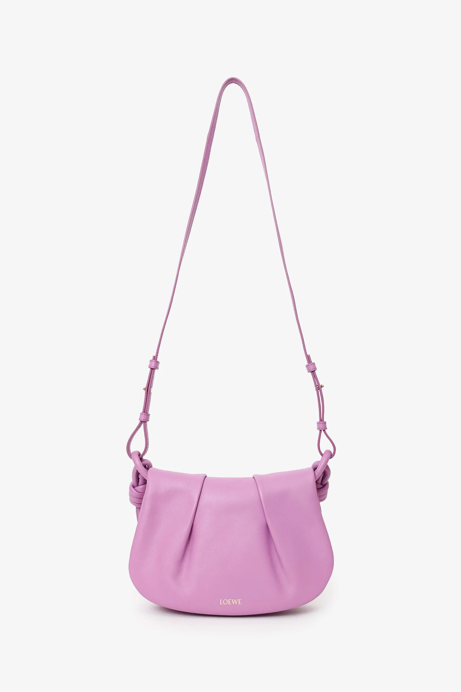 Loewe Purple Leather 'Paseo' Crossbody Bag - Image 6