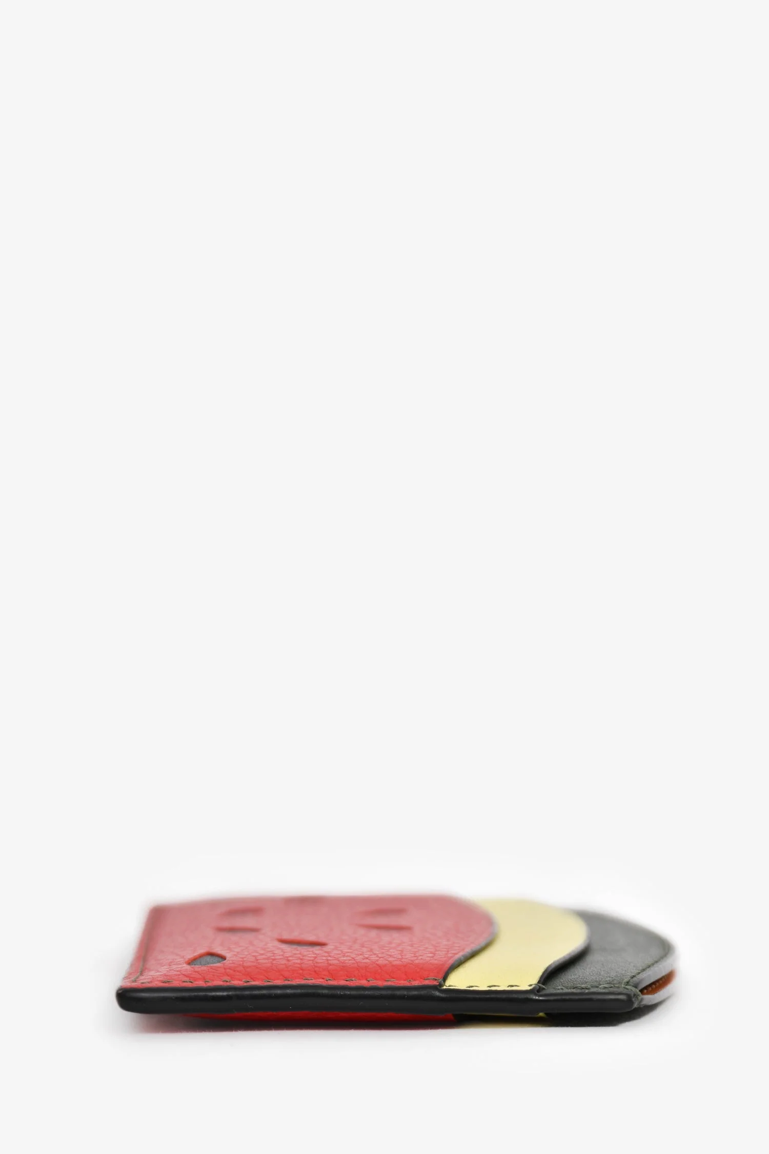 Loewe Red/Green/Cream Leather Watermelon Cardholder - Image 3