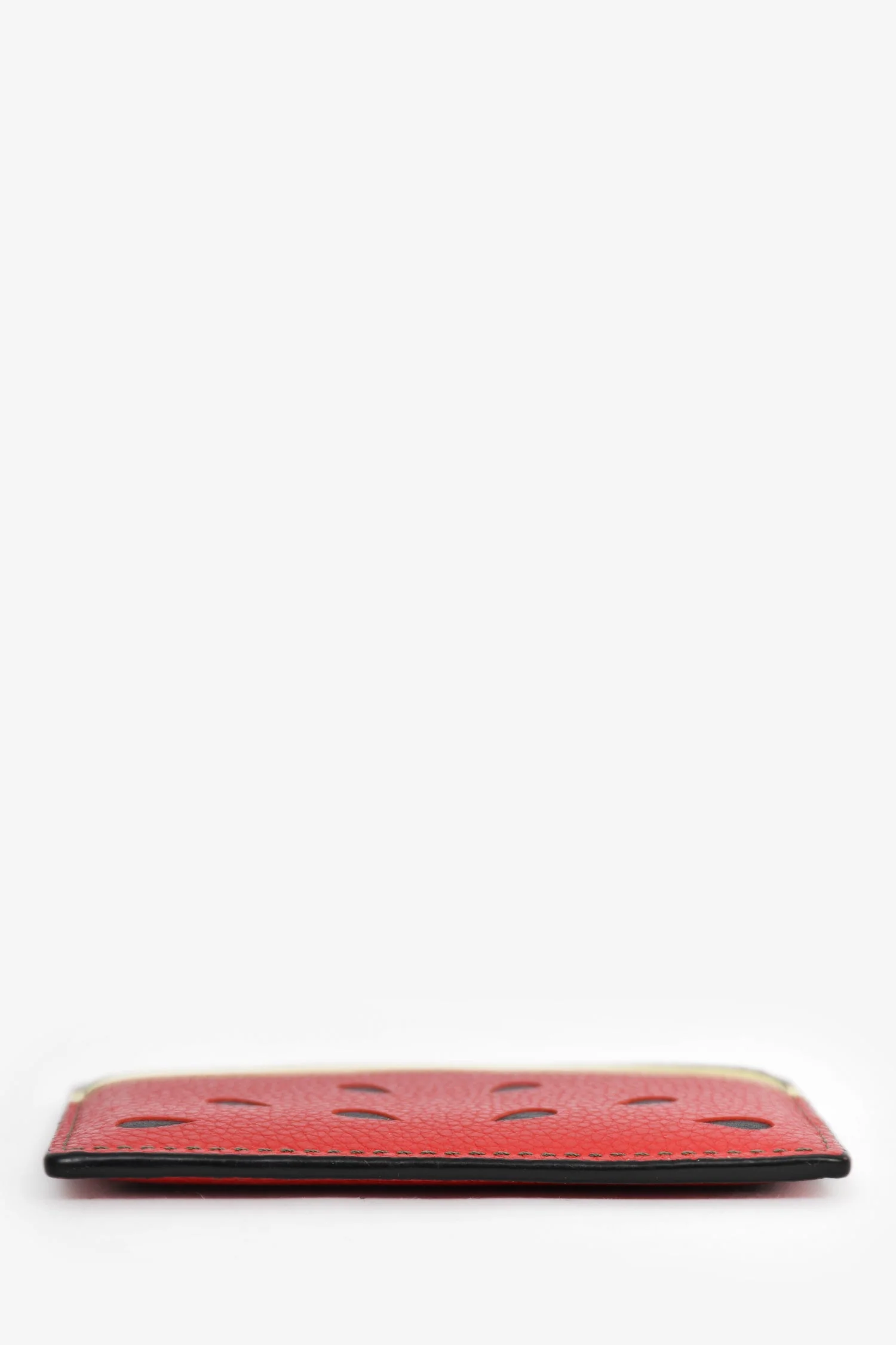Loewe Red/Green/Cream Leather Watermelon Cardholder - Image 5