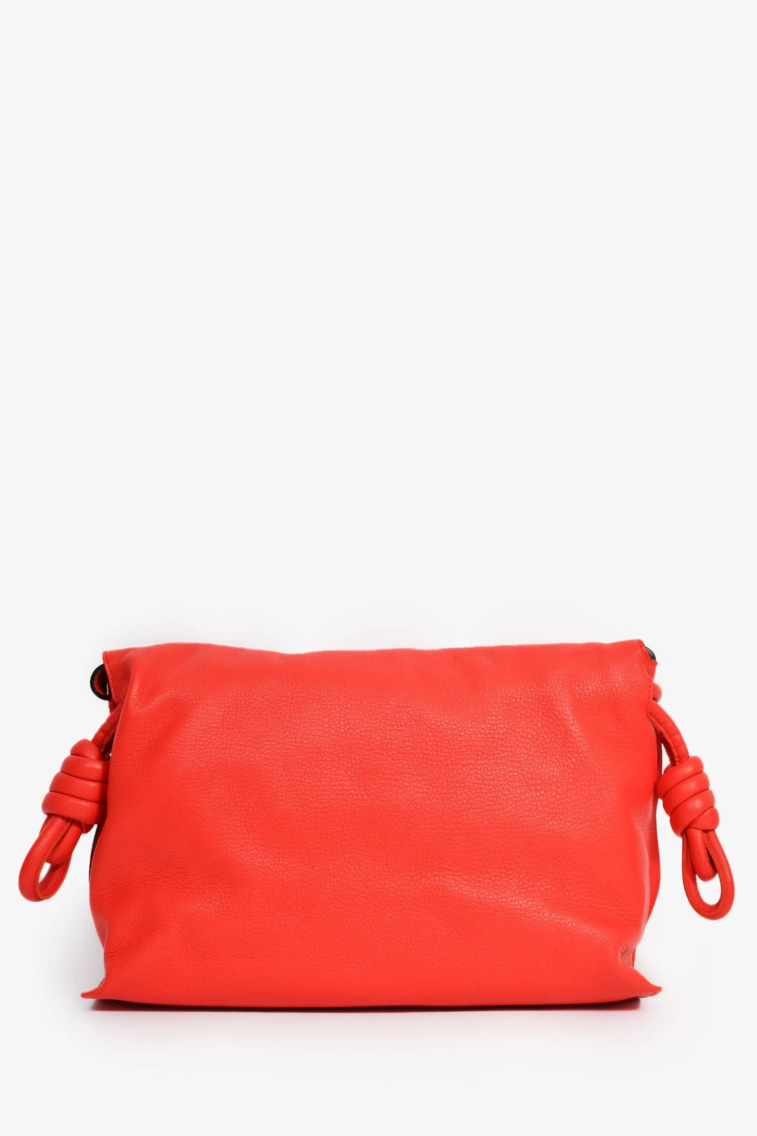 Loewe Red Leather Large Flamenco Knot Front Flap Crossbody - Image 2