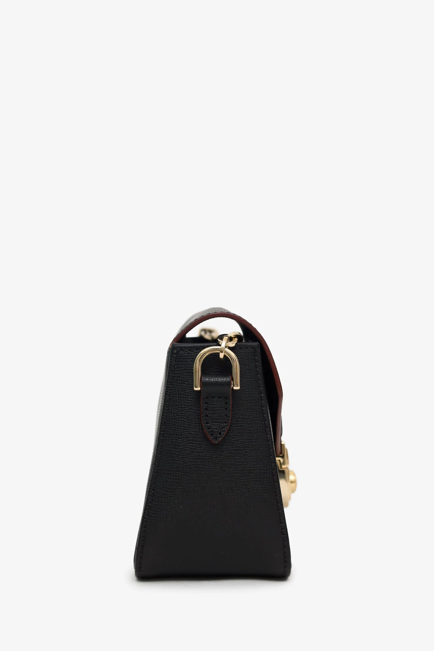 Longchamp Black Saffiano Leather Le Pliage Heritage Crossbody Bag - Image 3